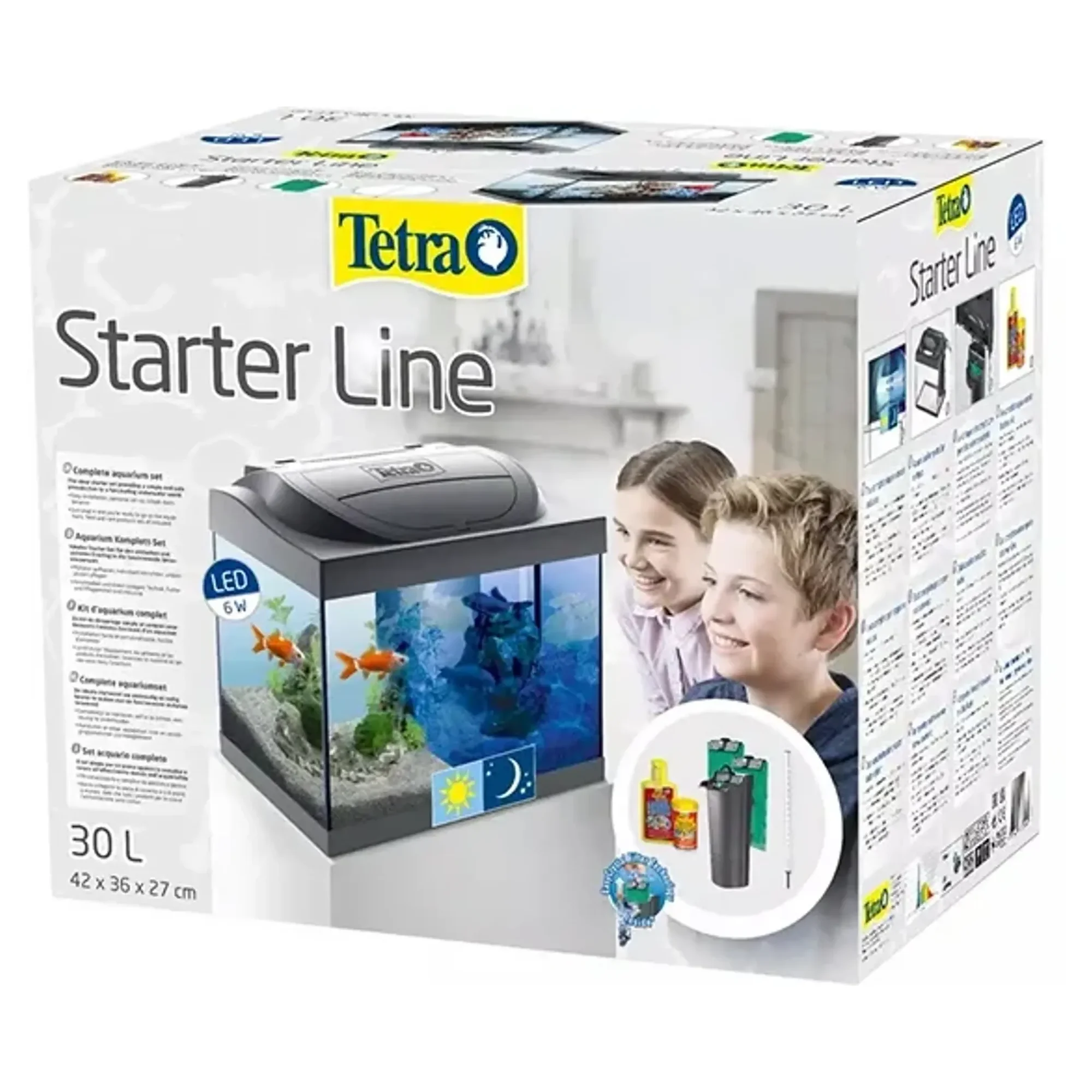 Tetra Starter Line Led Siyah İthal Akvaryum Seti 30 LT