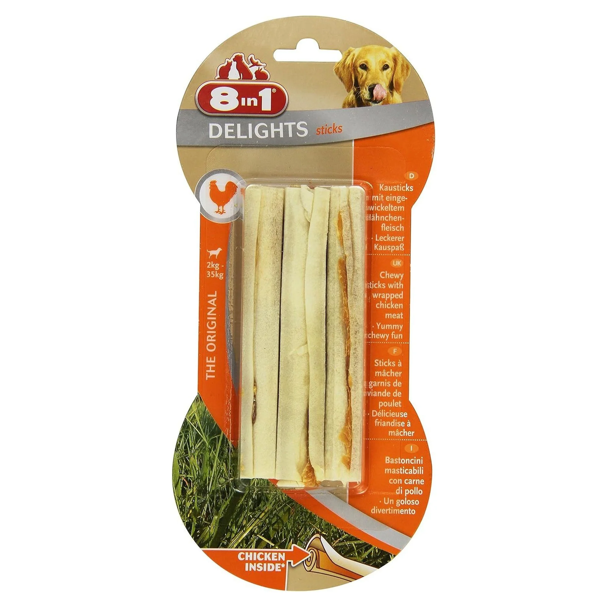 8IN1 8in1 Delights Bones Köpekler için Tavuklu Ağız Bakım Kemiği 3'lü 75 G