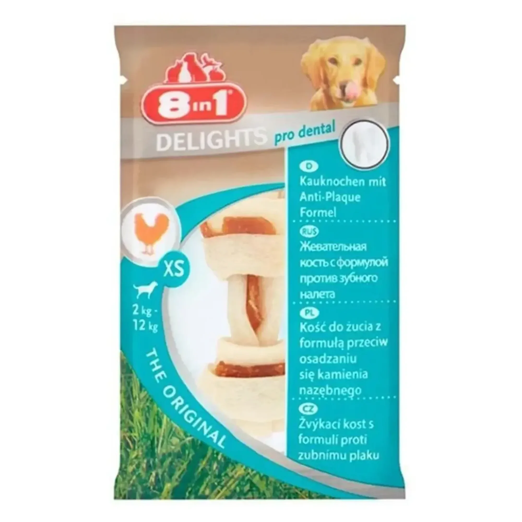 8IN1 8in1 Delights Pro Dental Bones Kemik Ağız Bakım XSmall Köpek Ödülü 12 g