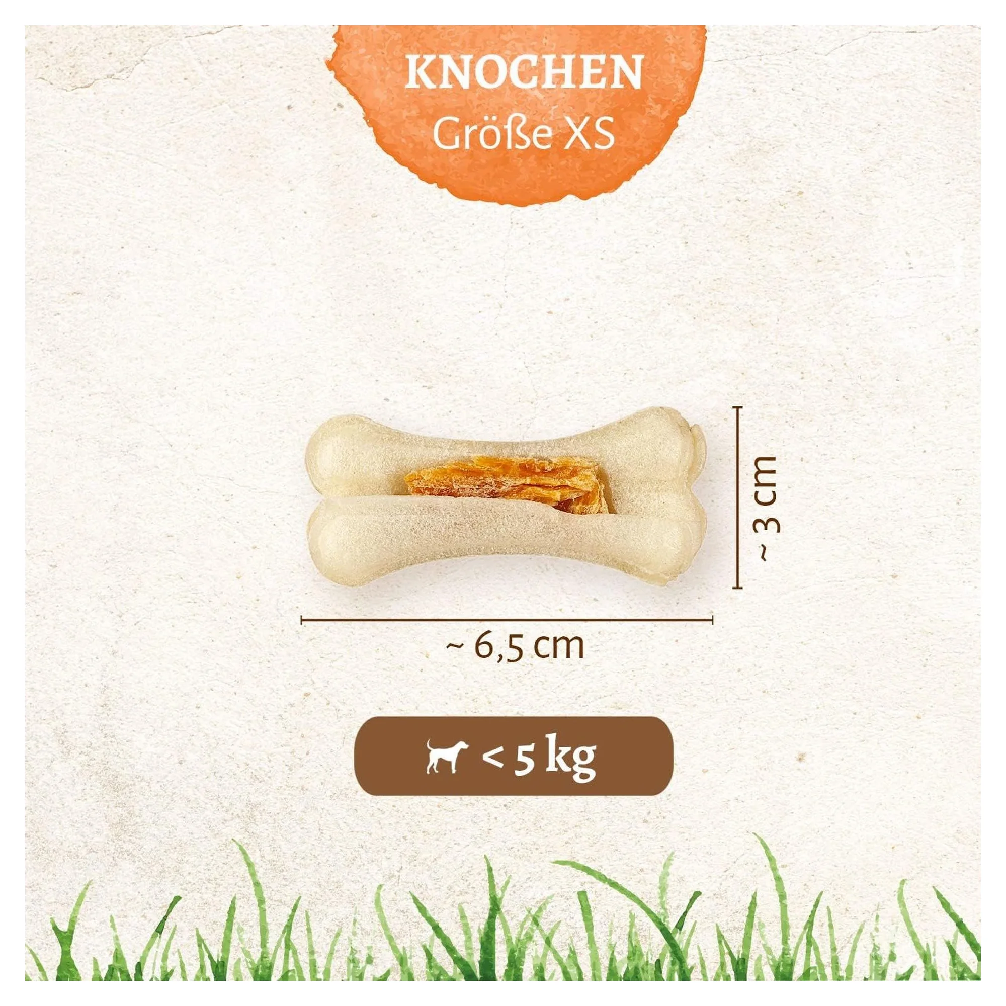 8in1 Delights Strong Tavuklu Köpek Ödül Kemiği XS 140 G — Ödül Maması, 150 g — Görsel 3