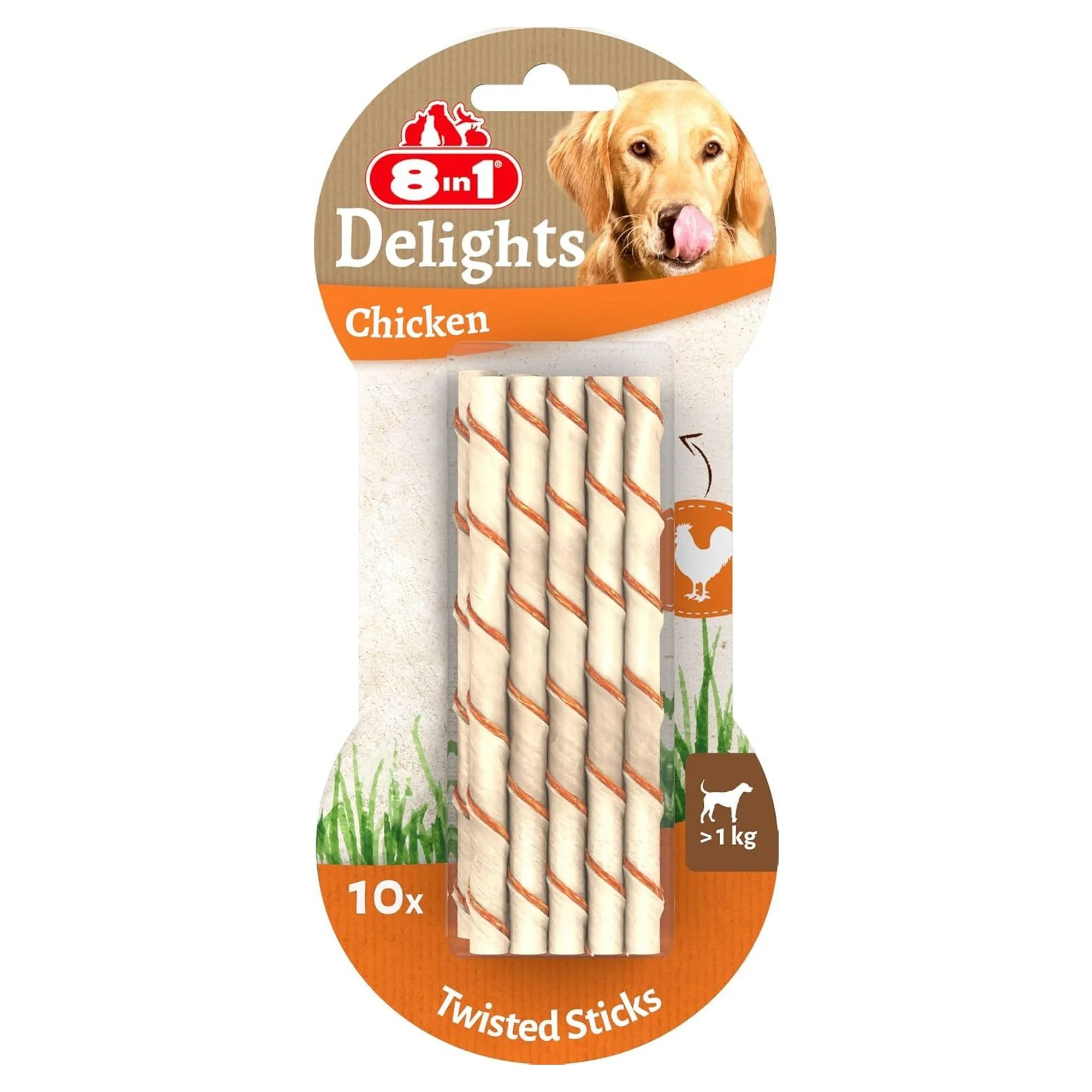 8IN1 8in1 Delights Tavuklu Burgu Çubuk Köpek Ödül Kemiği 55 G