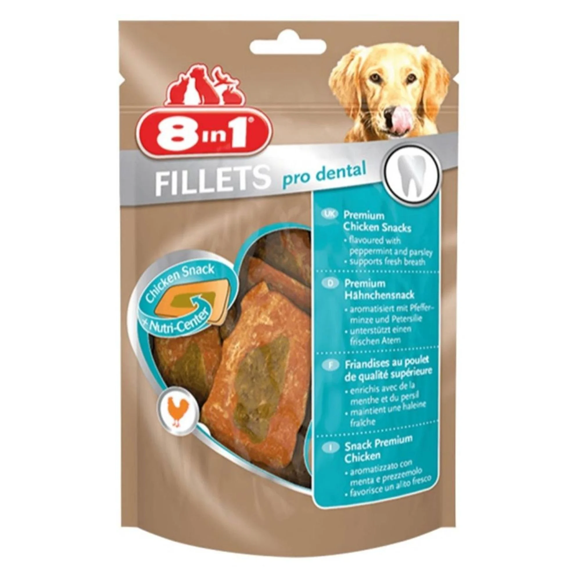 8IN1 8in1 Poch Fillets Pro Dental Nane Aromalı Fileto Köpek Ödülü 80 G