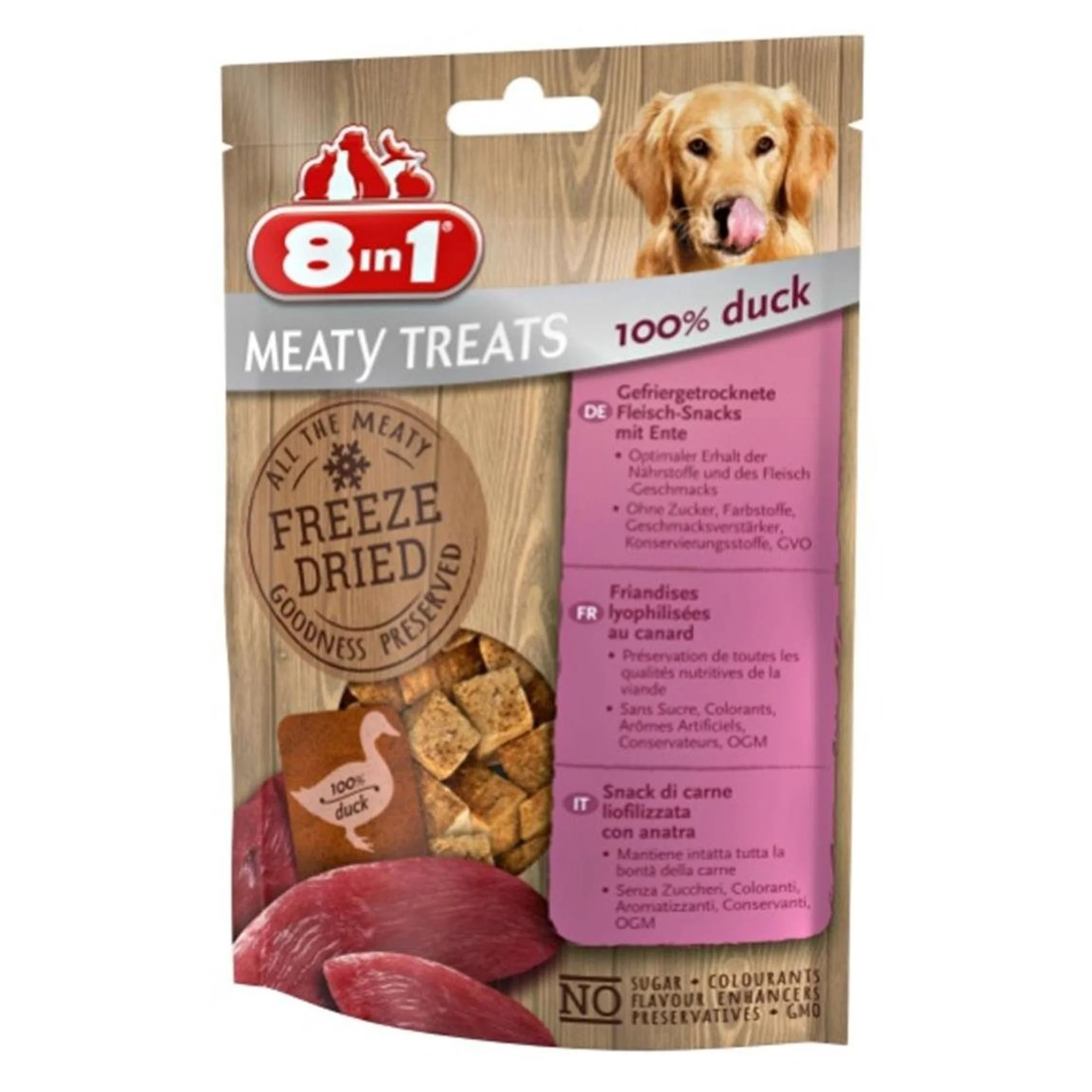 8IN1 8in1 Freeze Doğal Ördekli Köpek Ödülü 50 G