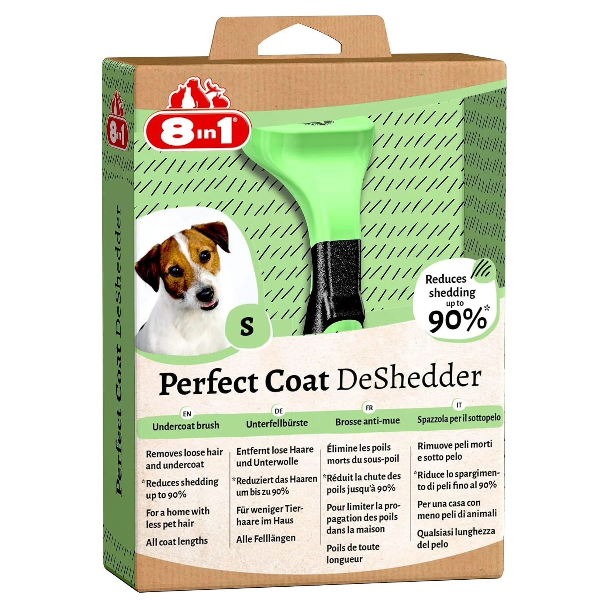 8IN1 Perfect Coat DeShedder Small Köpek Tarağı — Sağlık ve Bakım Ürünleri, 160 g — Görsel 2