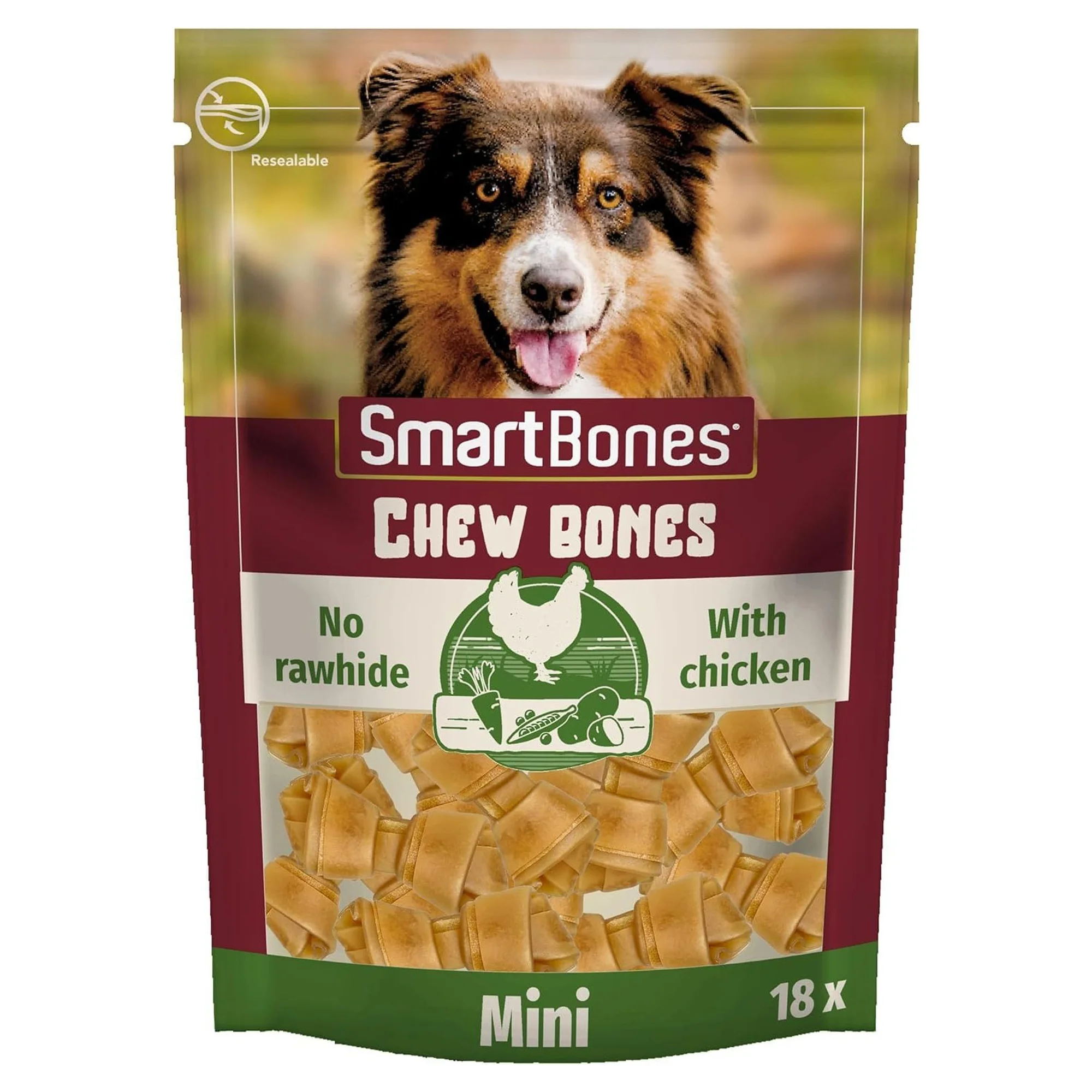 SmartBones Tavuklu Düğümlü Küçük Irk Köpek Ödül Maması 18'li 288G