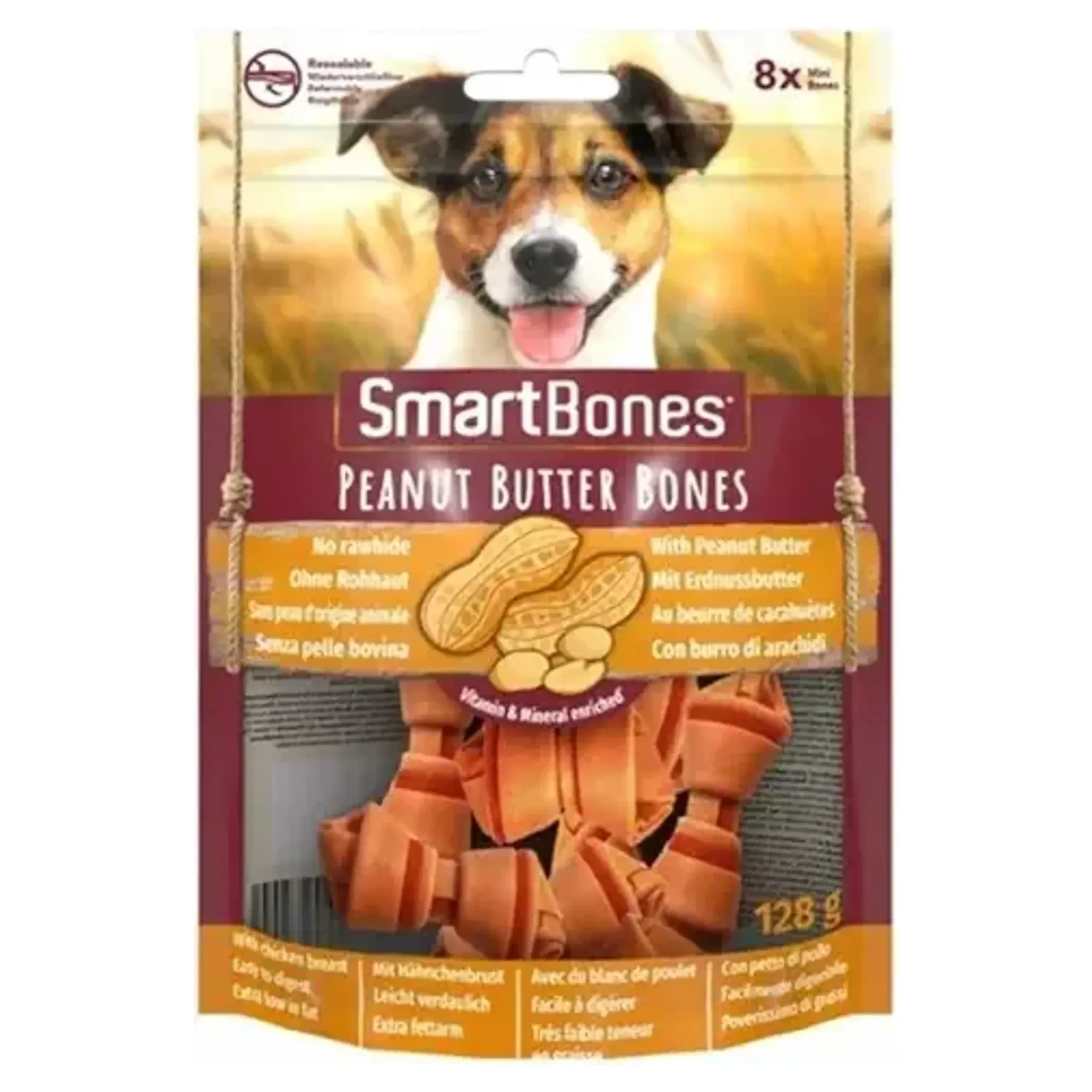Smartbones SmartBones Yer Fıstıklı Küçük Irk Köpek Ödül Maması 8'li 128G
