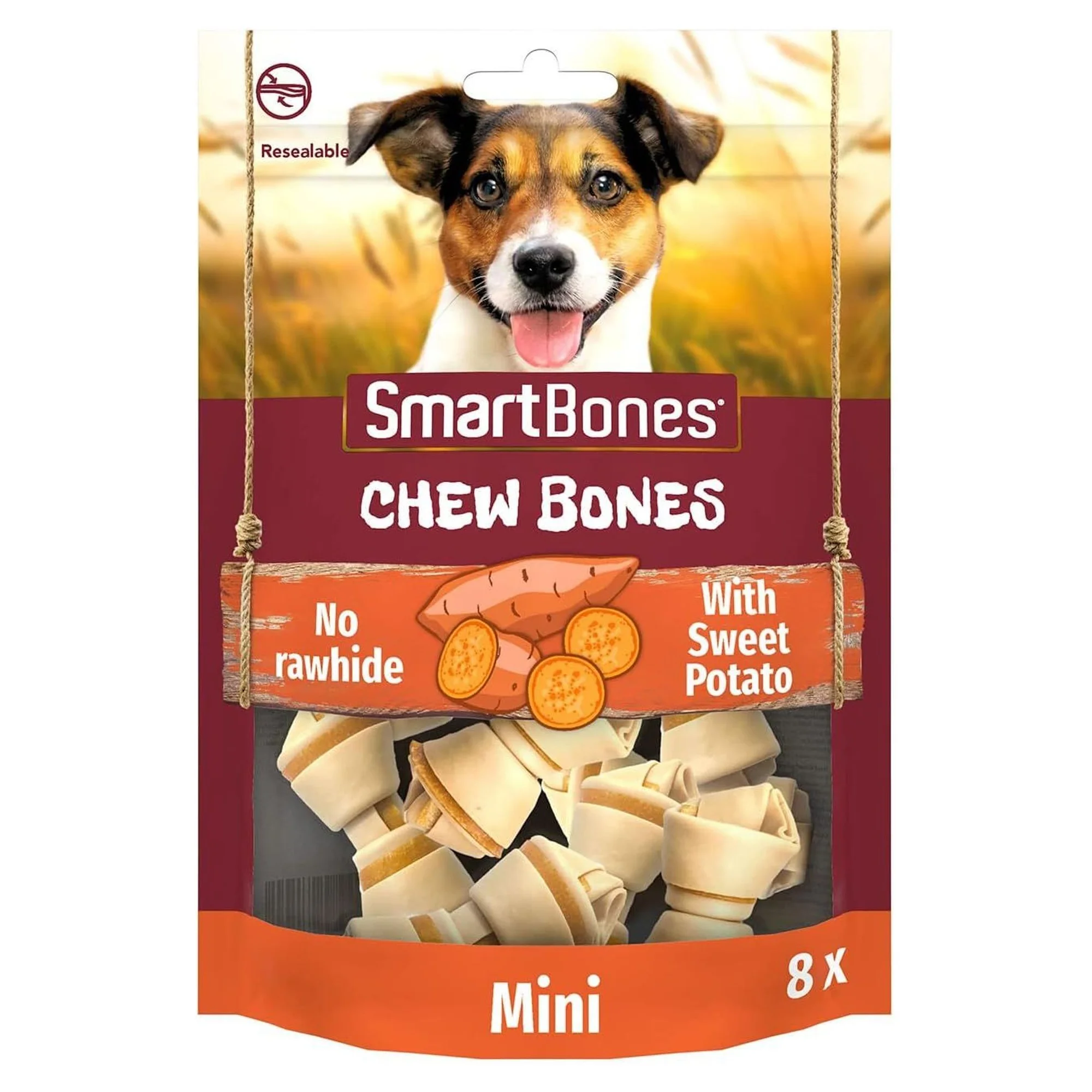 SmartBones Smart Bones Tatlı Patatesli Küçük Irk Köpek Ödül Maması 8'li 128 G