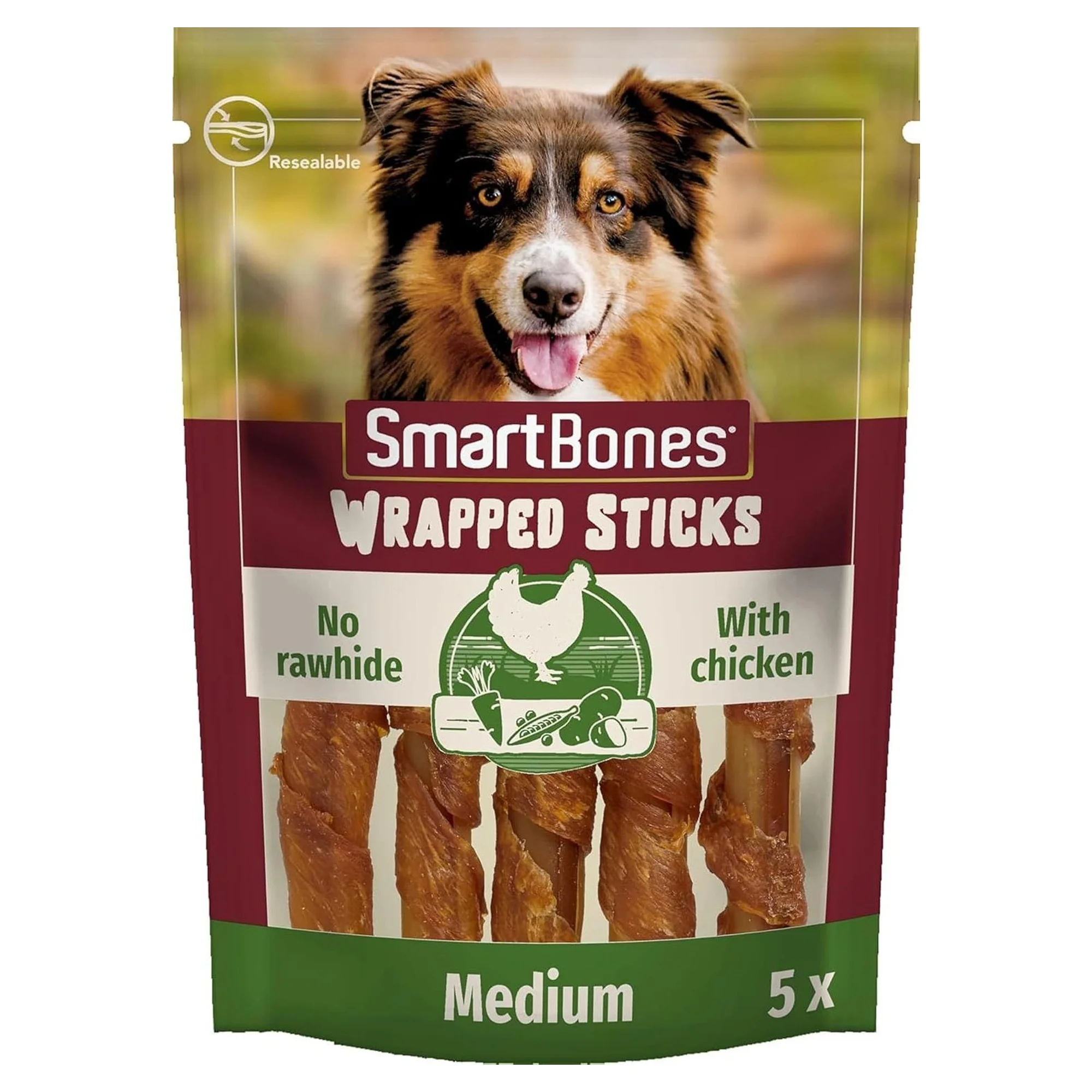 SmartBones Tavuklu Stick Köpek Ödül Maması 5'li 125 G 