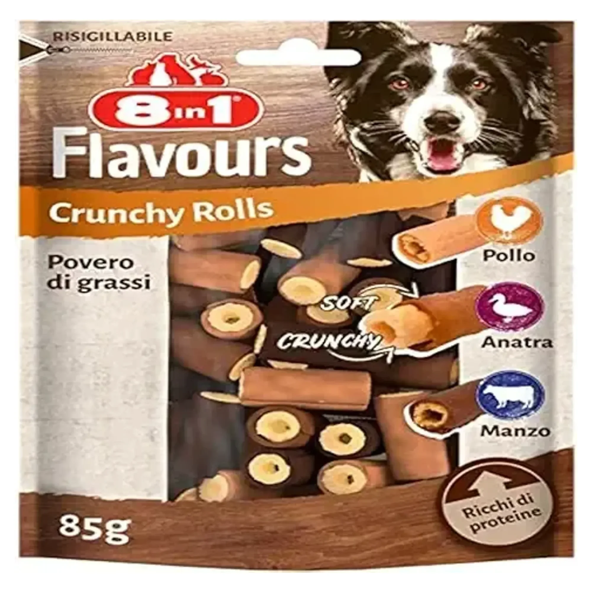 8IN1 8in1 Flavours Crunchy Rolls Kıtır Köpek Ödülü 85 G