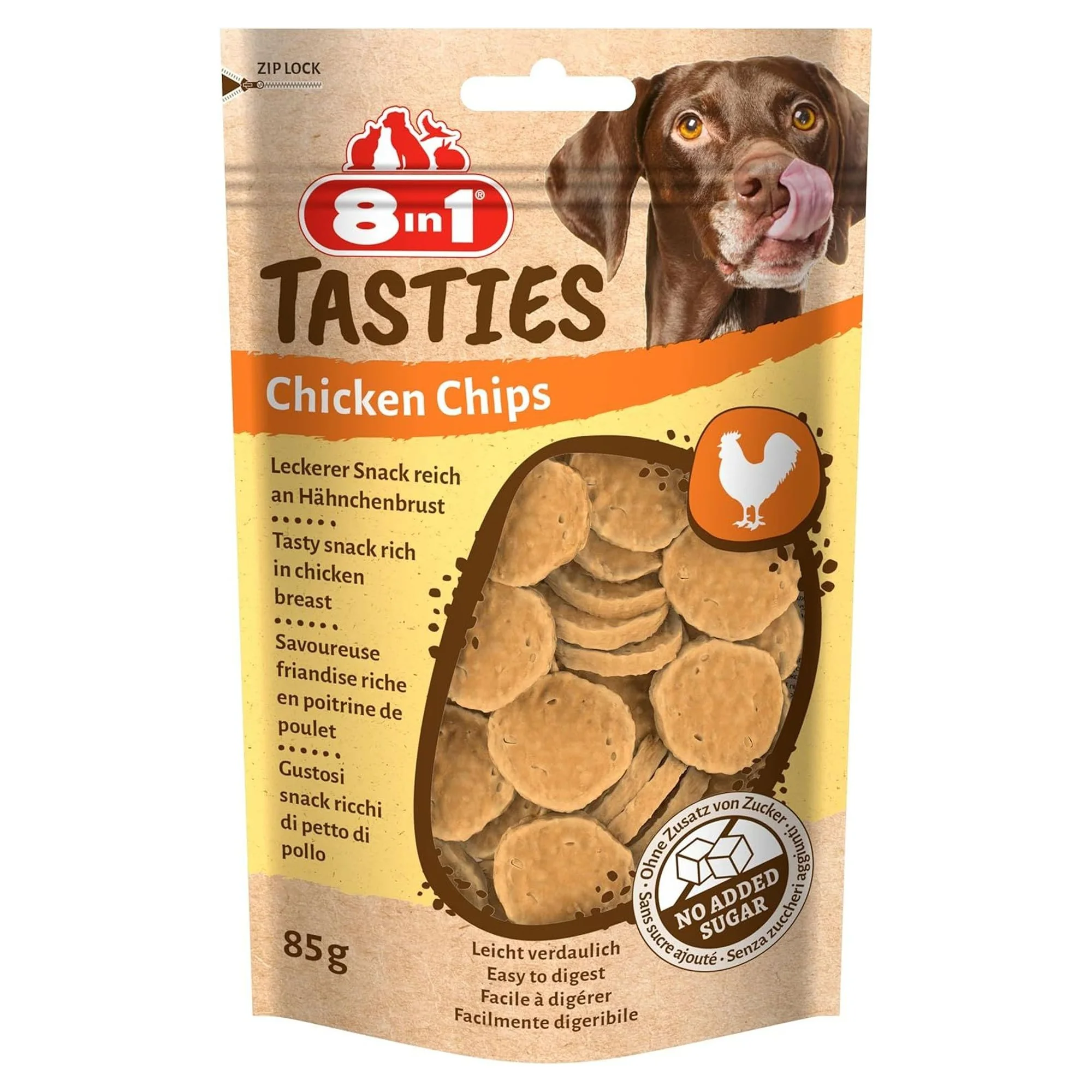 8in1 Tasties Chicken Chips Tavuk Cipsi Köpek Ödülü 85 G