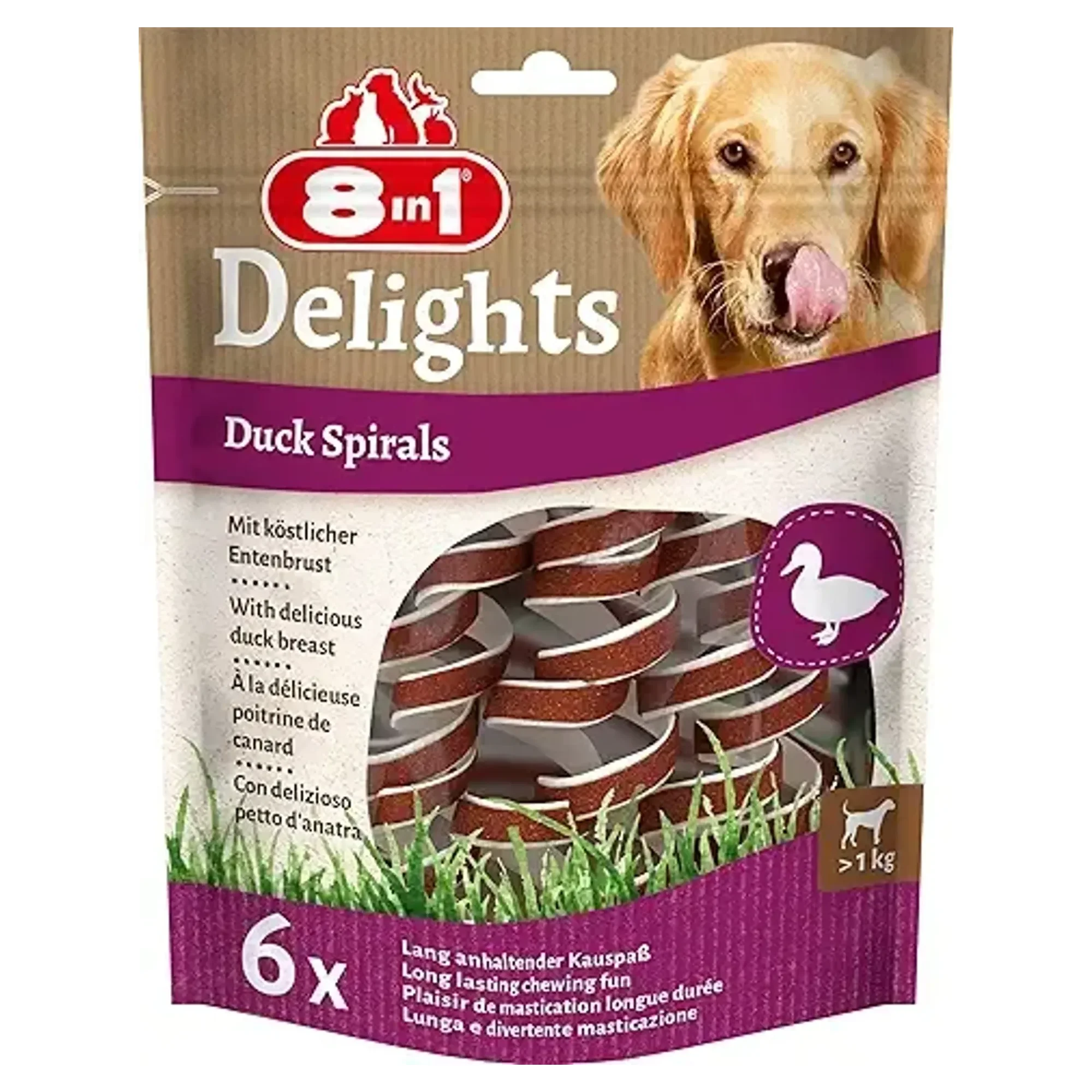 8IN1 8in1 Smart Delights Ördekli Burgulu Köpek Ödülü 85 G