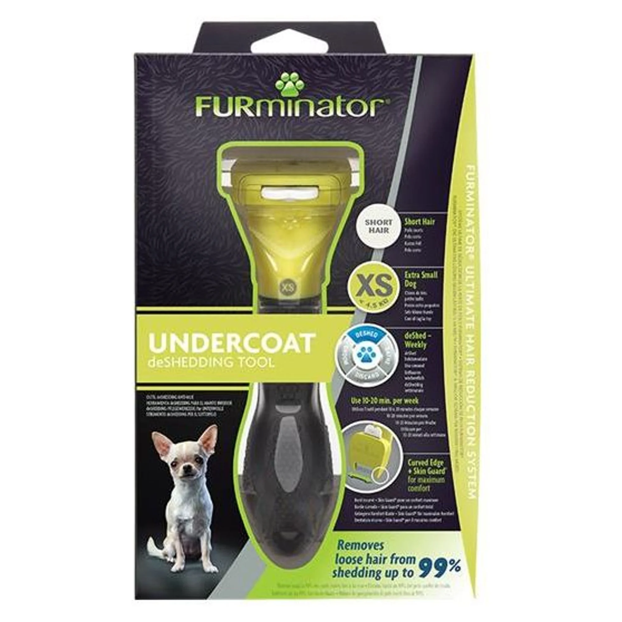 Tetra Furminator Furminator Kısa Tüylü Küçük Irk Köpekler İçin Tarak XS