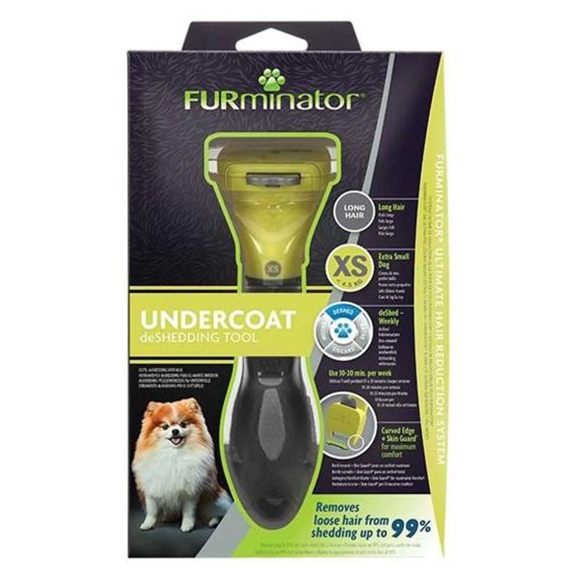 Tetra Furminator Furminator Uzun Tüylü Küçük Irk Köpekler İçin Tarak XS