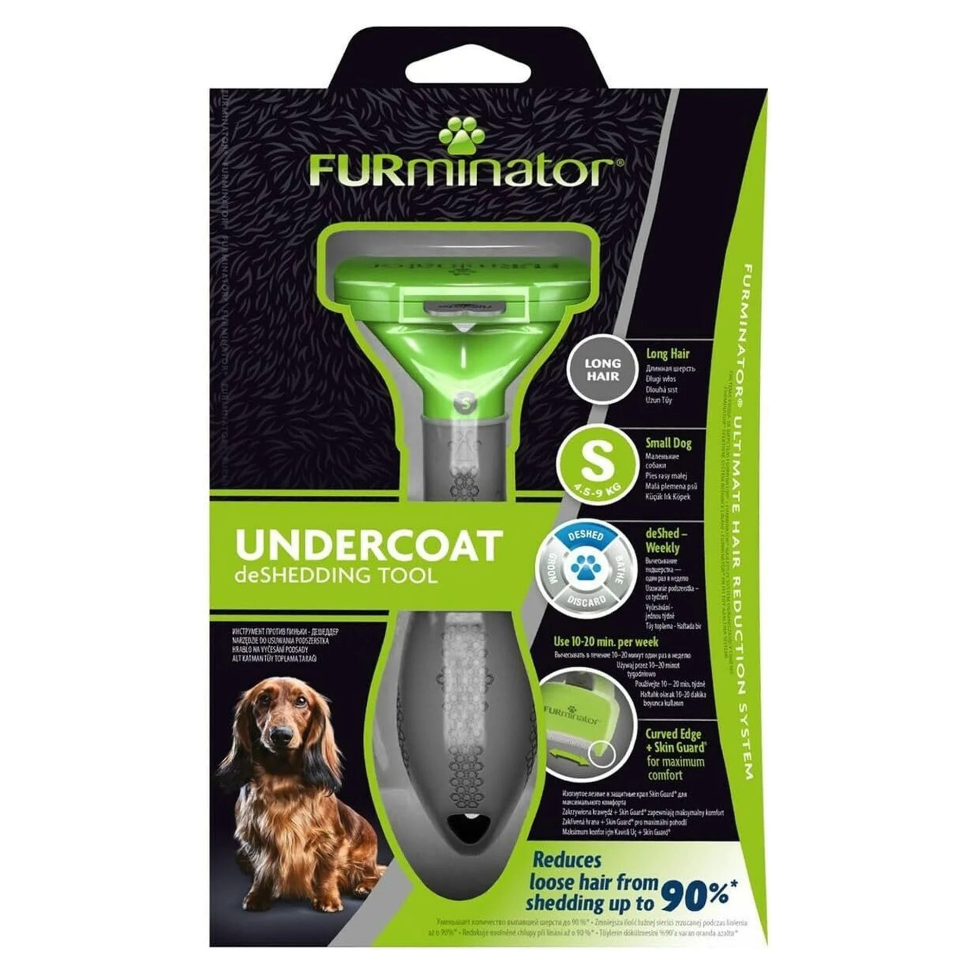 Tetra Furminator Furminator Uzun Tüylü Küçük Irk Köpekler İçin Tarak S Beden
