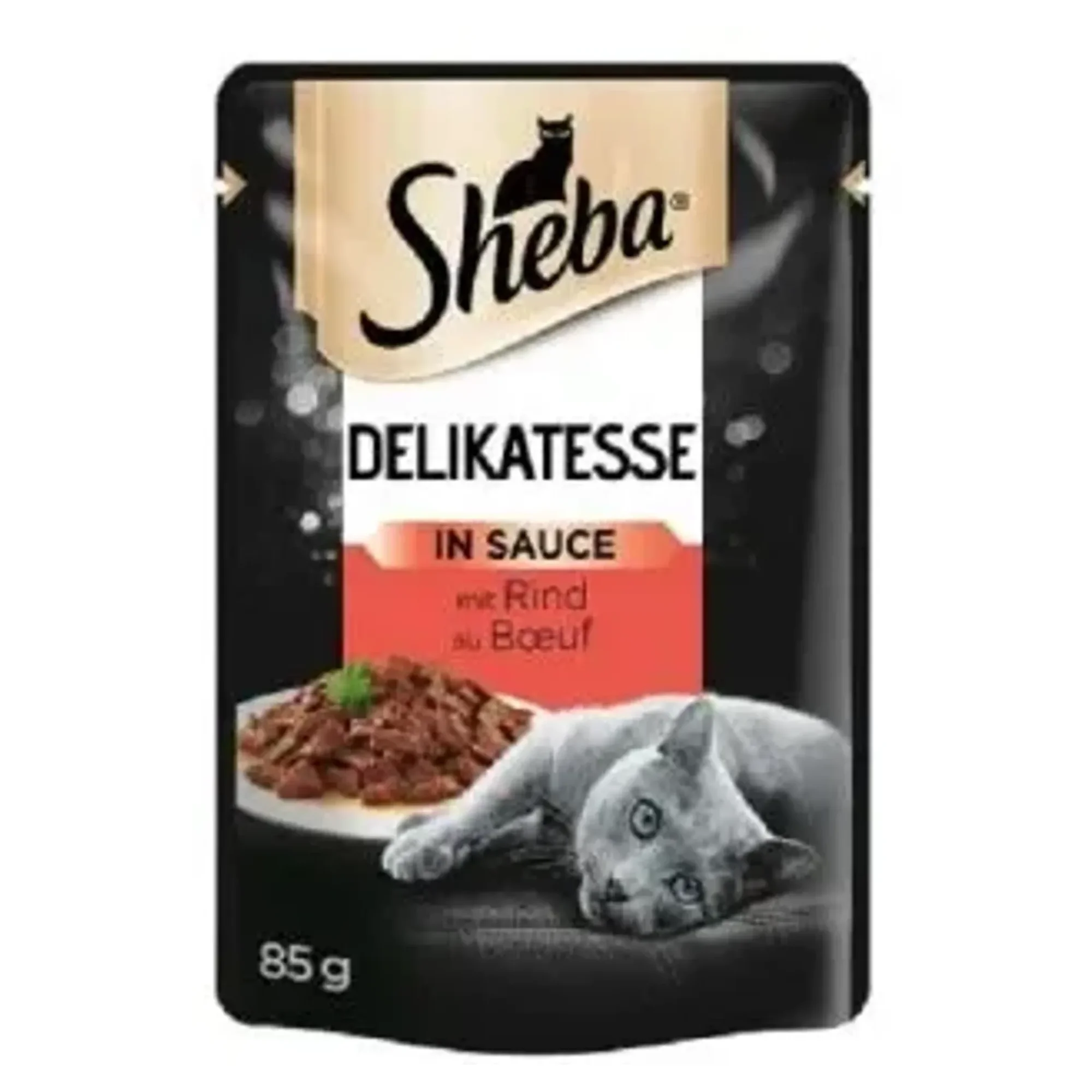 Sheba Pouch Sos İçinde Sığır Etli Yetişkin Kedi Konservesi 85 G