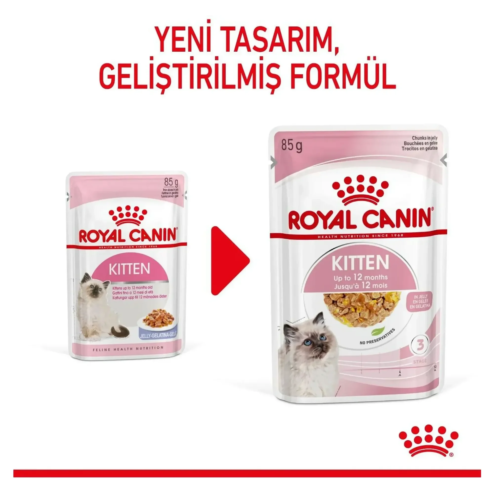 Royal Canin Royal Canin Jelly Kitten Yavru Yaş Kedi Maması 85 G — Normal, 89 g — Görsel 5