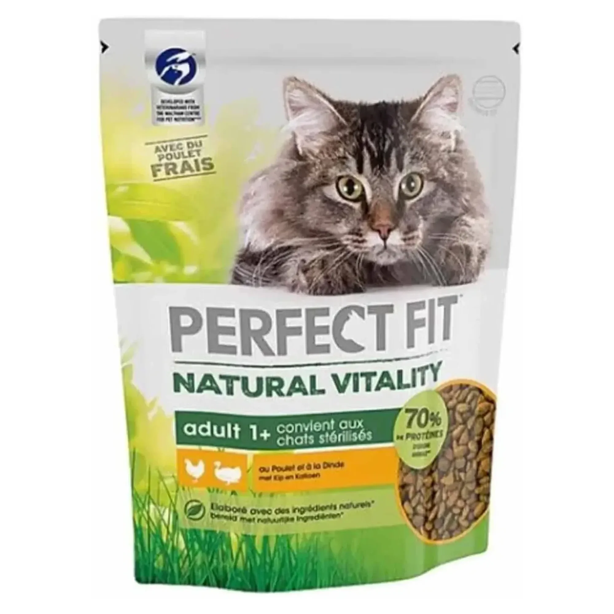 Perfect Fit Perfect Fit Natural Vitality Sığır Etli ve Tavuklu Yetişkin Kısırlaştırılmış Kedi Maması 1 KG
