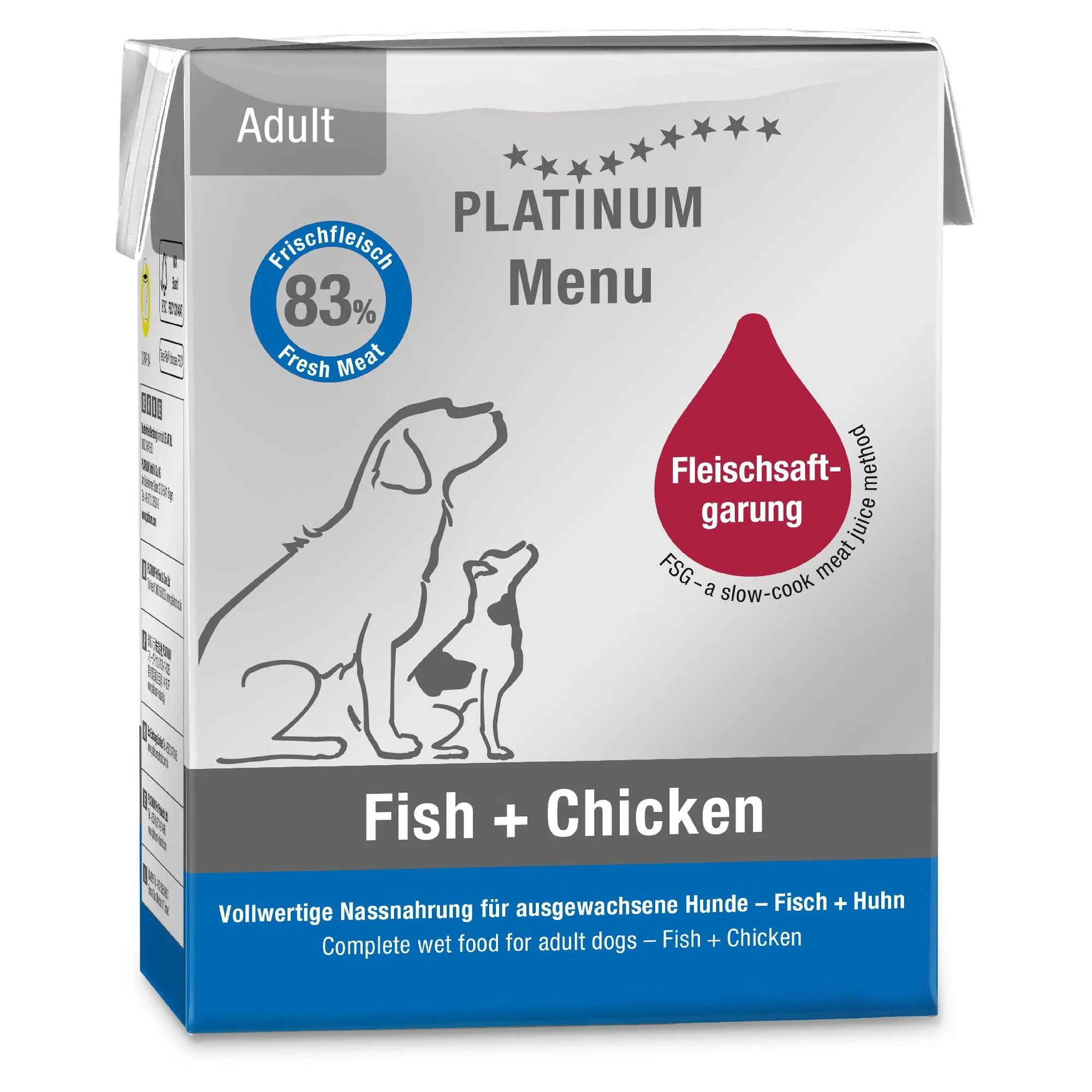 Platinum Balık ve Tavuklu Yetişkin Köpek Yaş Mama 375 G