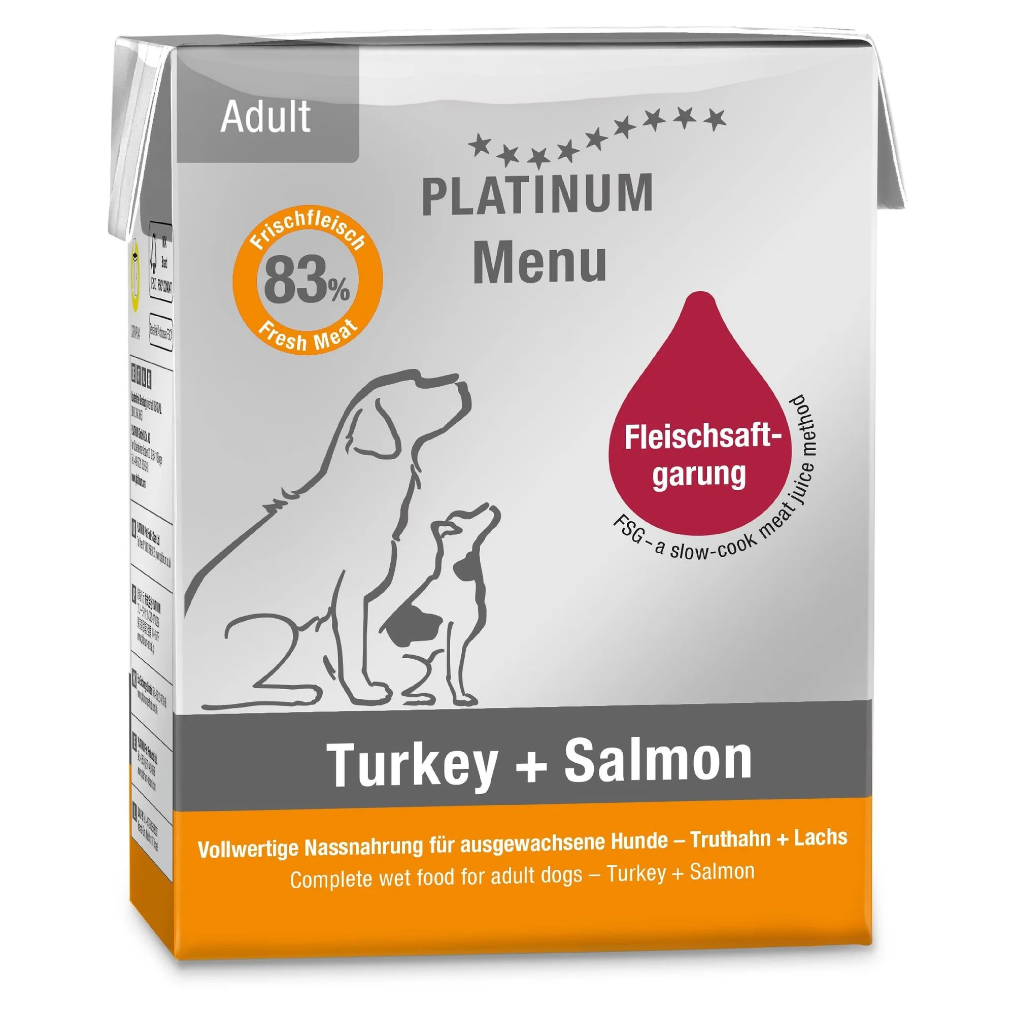 Platinum Hindi ve Somonlu Yetişkin Köpek Yaş Mama 375 G