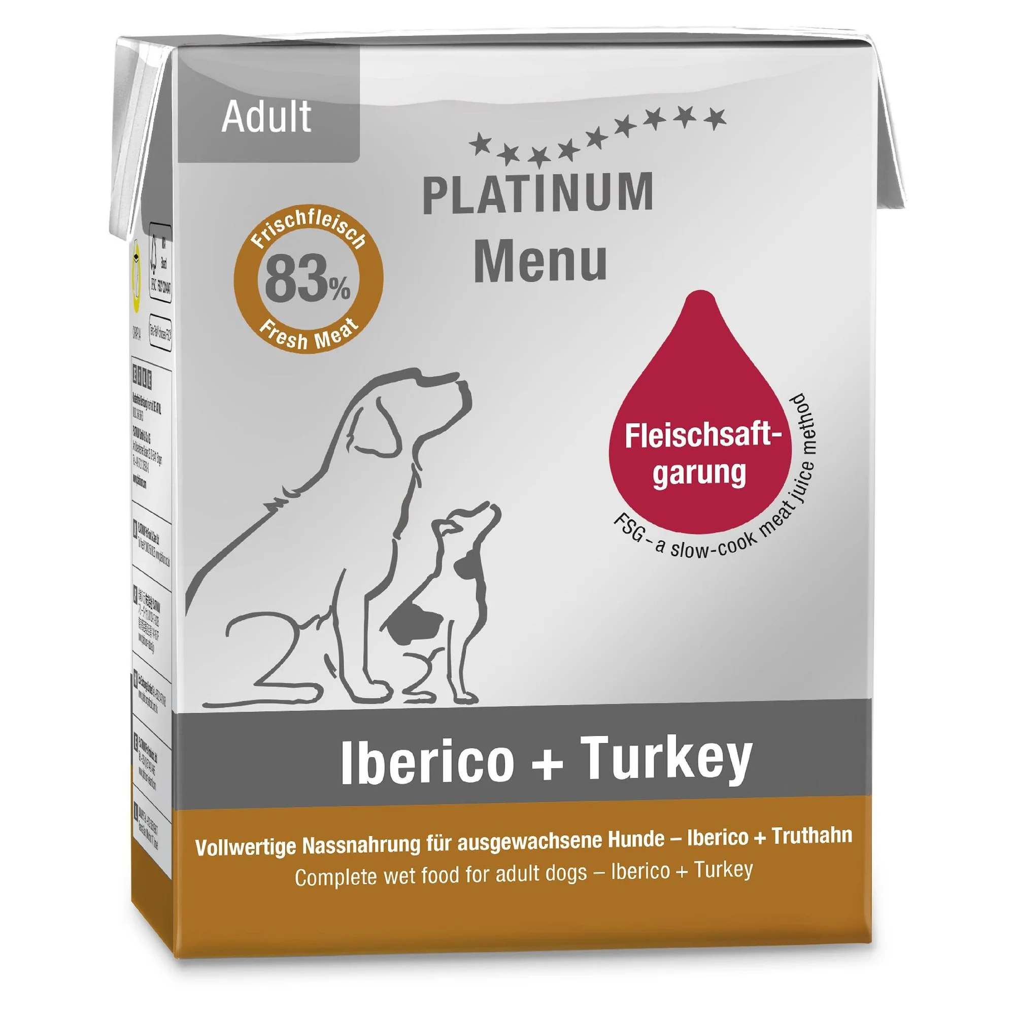 Platinum Iberico ve Hindili Yetişkin Köpek Yaş Mama 375 G