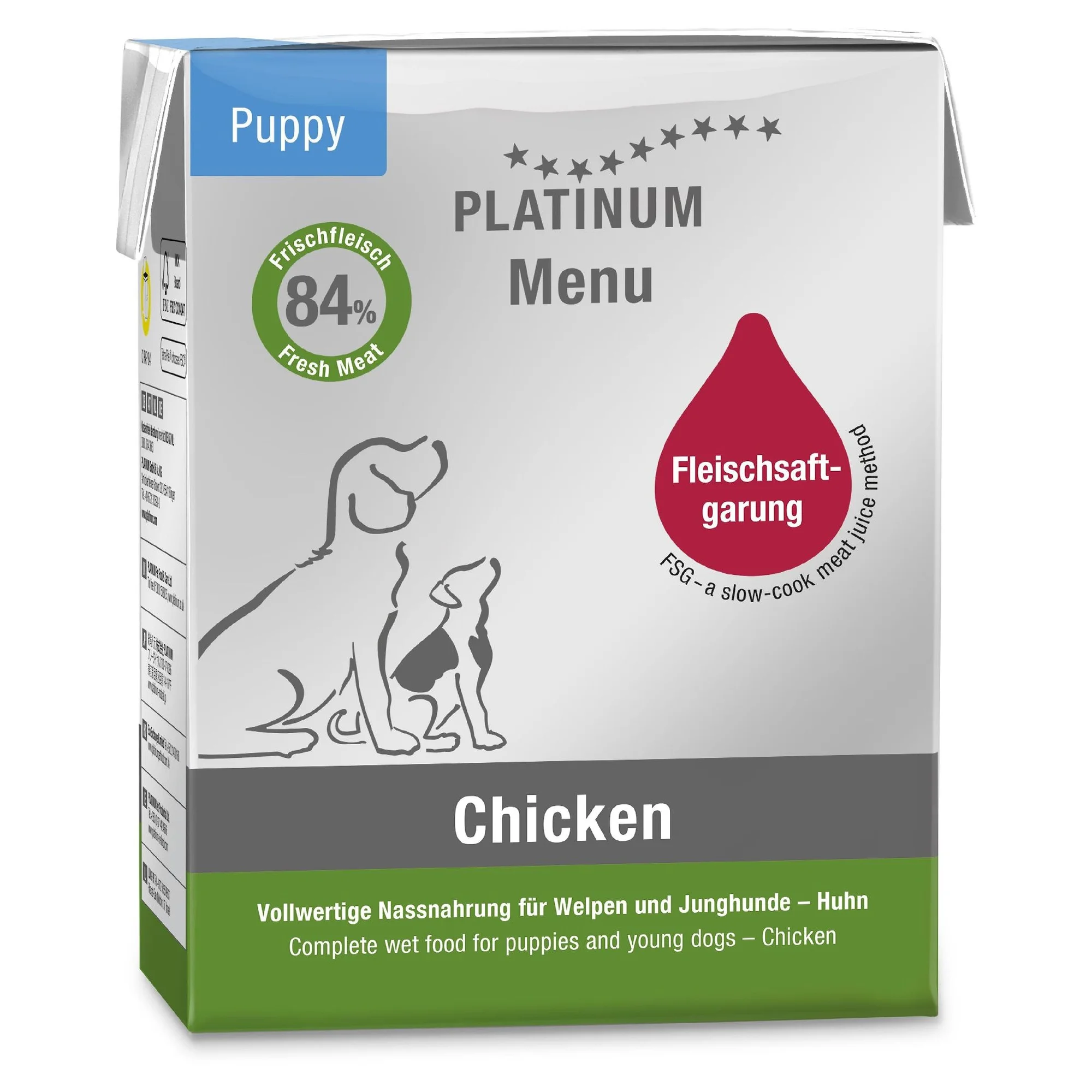 Platinum Tavuklu  Yavru Köpek Yaş Mama 375 G
