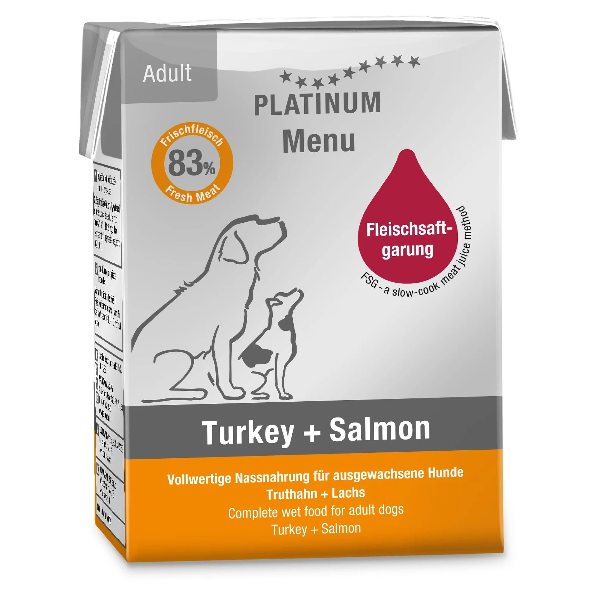 Platinum Hindi ve Somon Yetişkin Köpek Yaş Mama 185 G