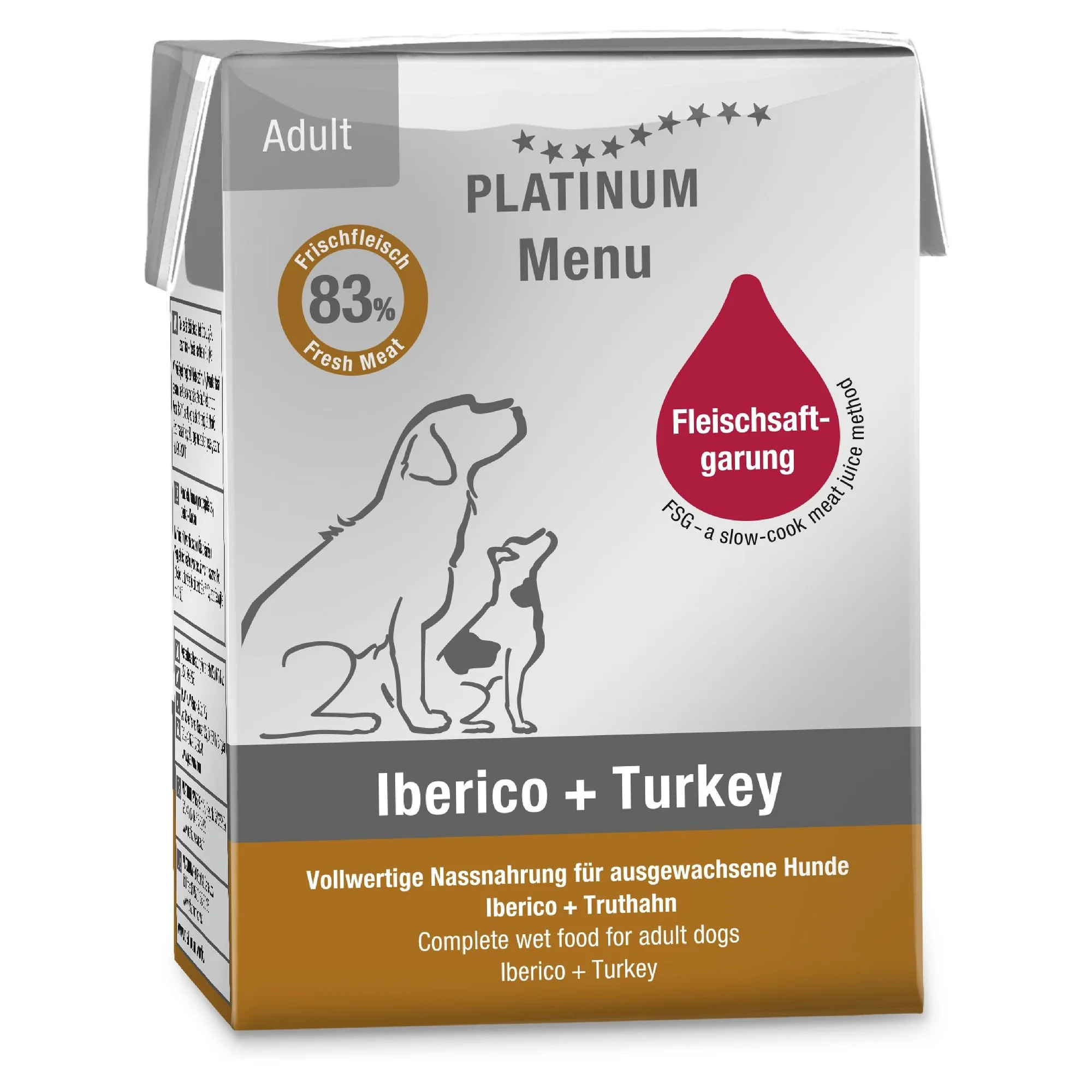 Platinum Iberico ve Hindili Yetişkin Köpek Yaş Mama 185 G