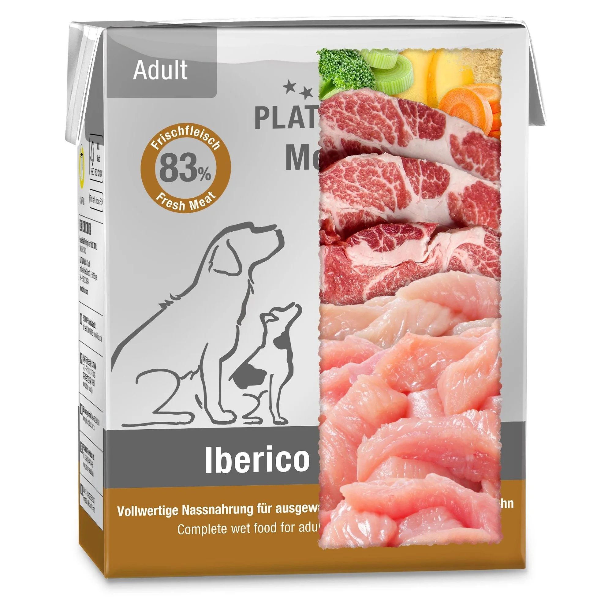Platinum Iberico ve Hindili Yetişkin Köpek Yaş Mama 185 G — Normal, 250 g — Görsel 2