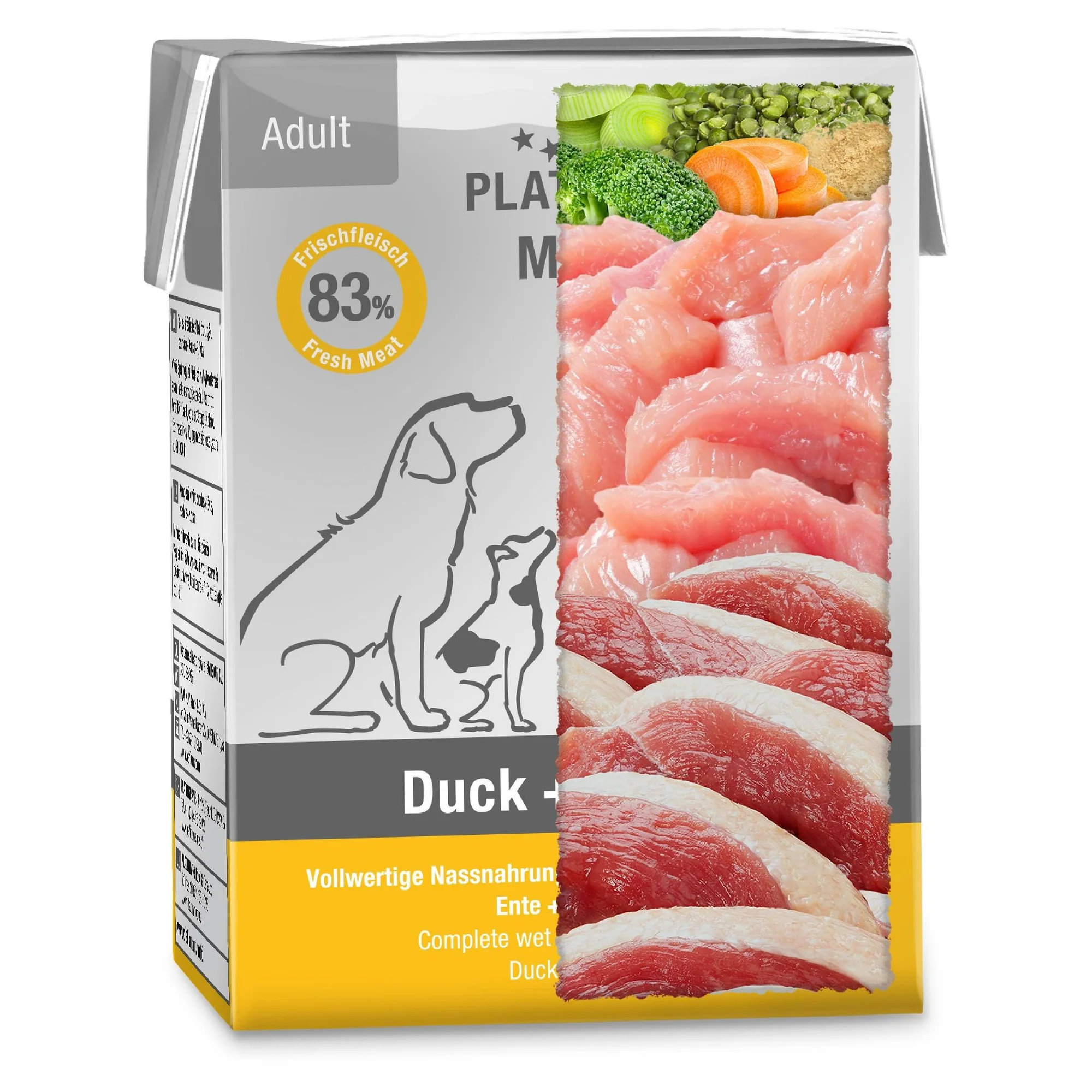 Platinum Ördek ve Hindili Yetişkin Köpek Yaş Mama 185 G — Normal, 250 g — Görsel 2