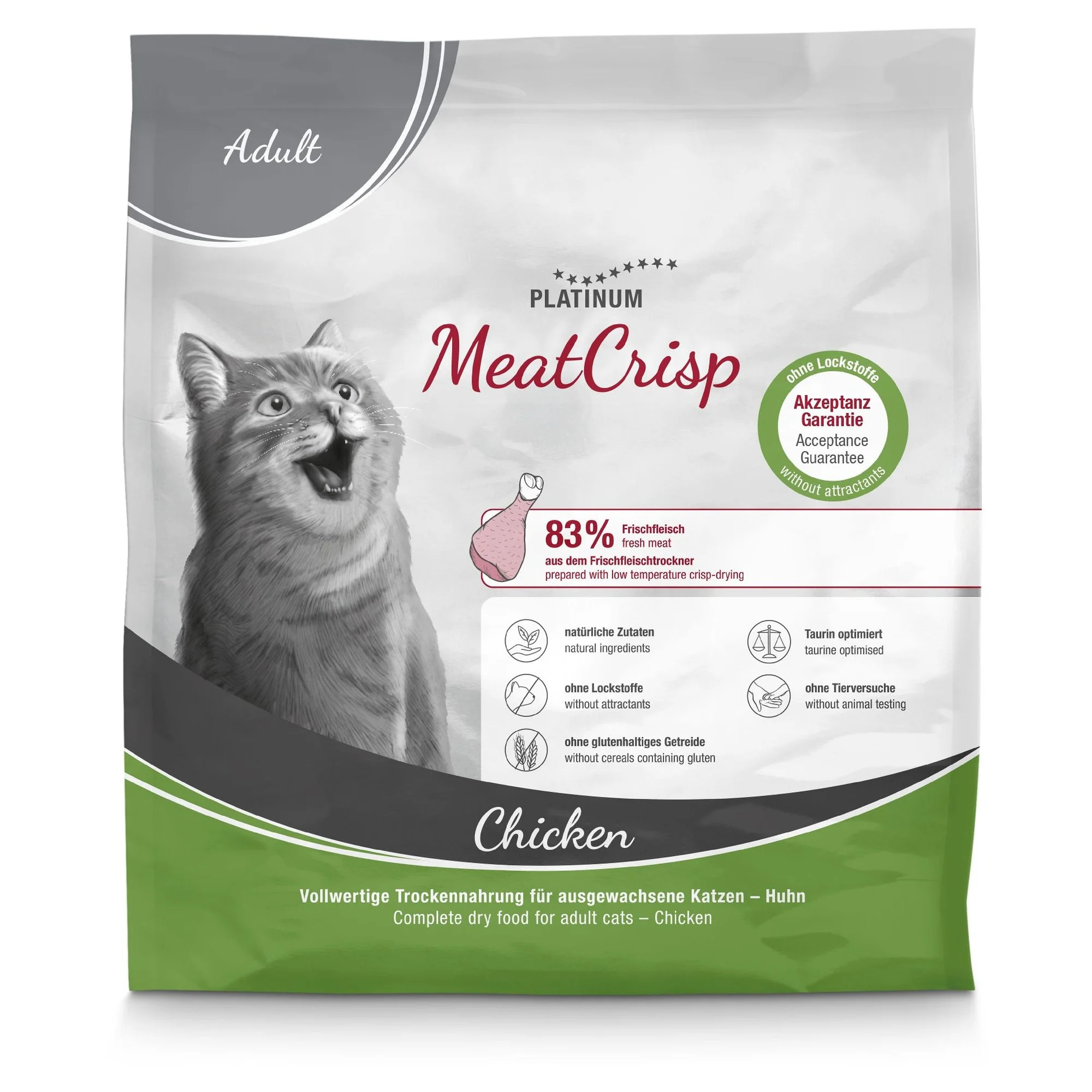 Platinum MeatCrisp Tavuklu Yetişkin Kedi Maması 400 G
