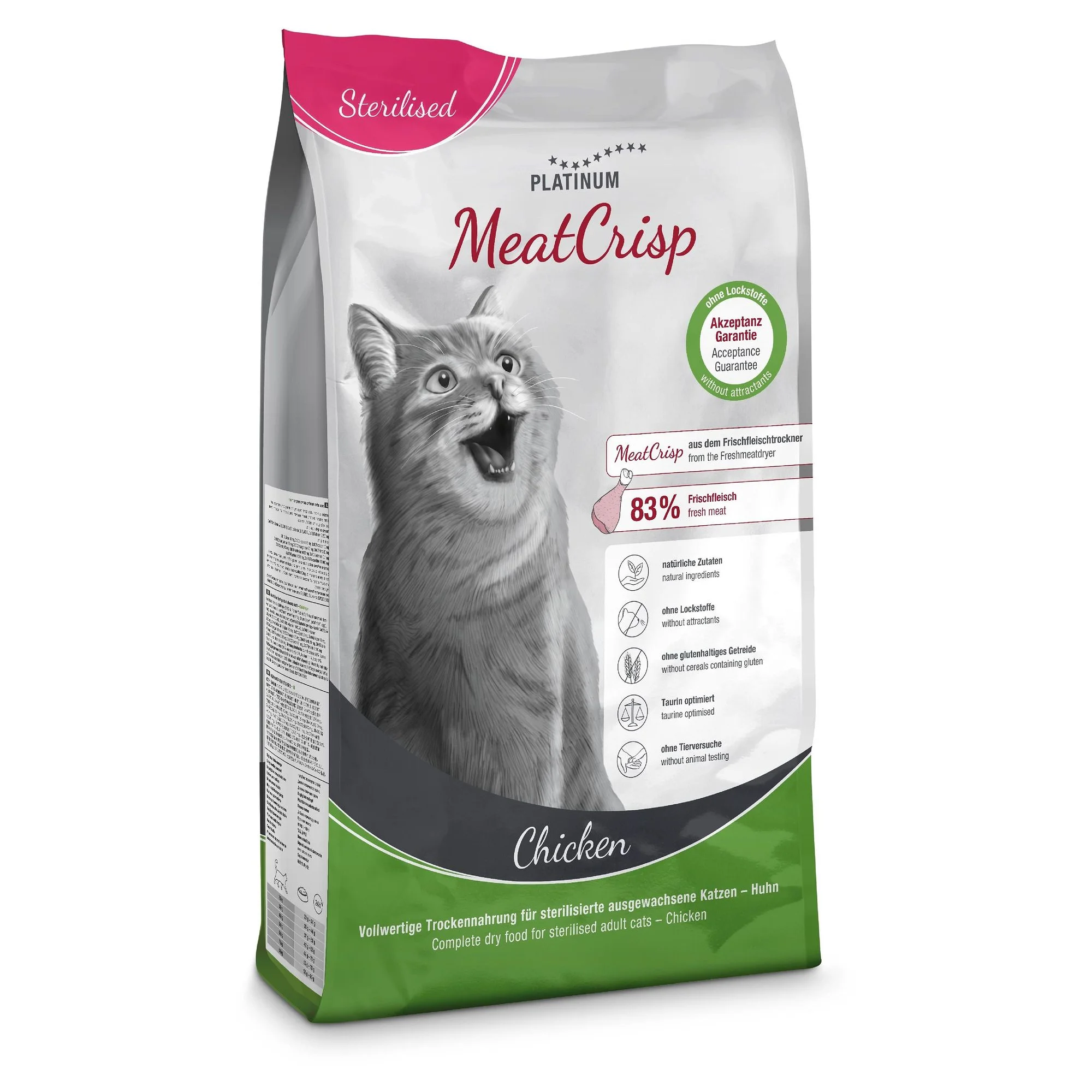 Platinum MeatCrisp Tavuk Kısırlaştırılmış Yetişkin Kedi Maması 3 KG — 3 kg — Görsel 2
