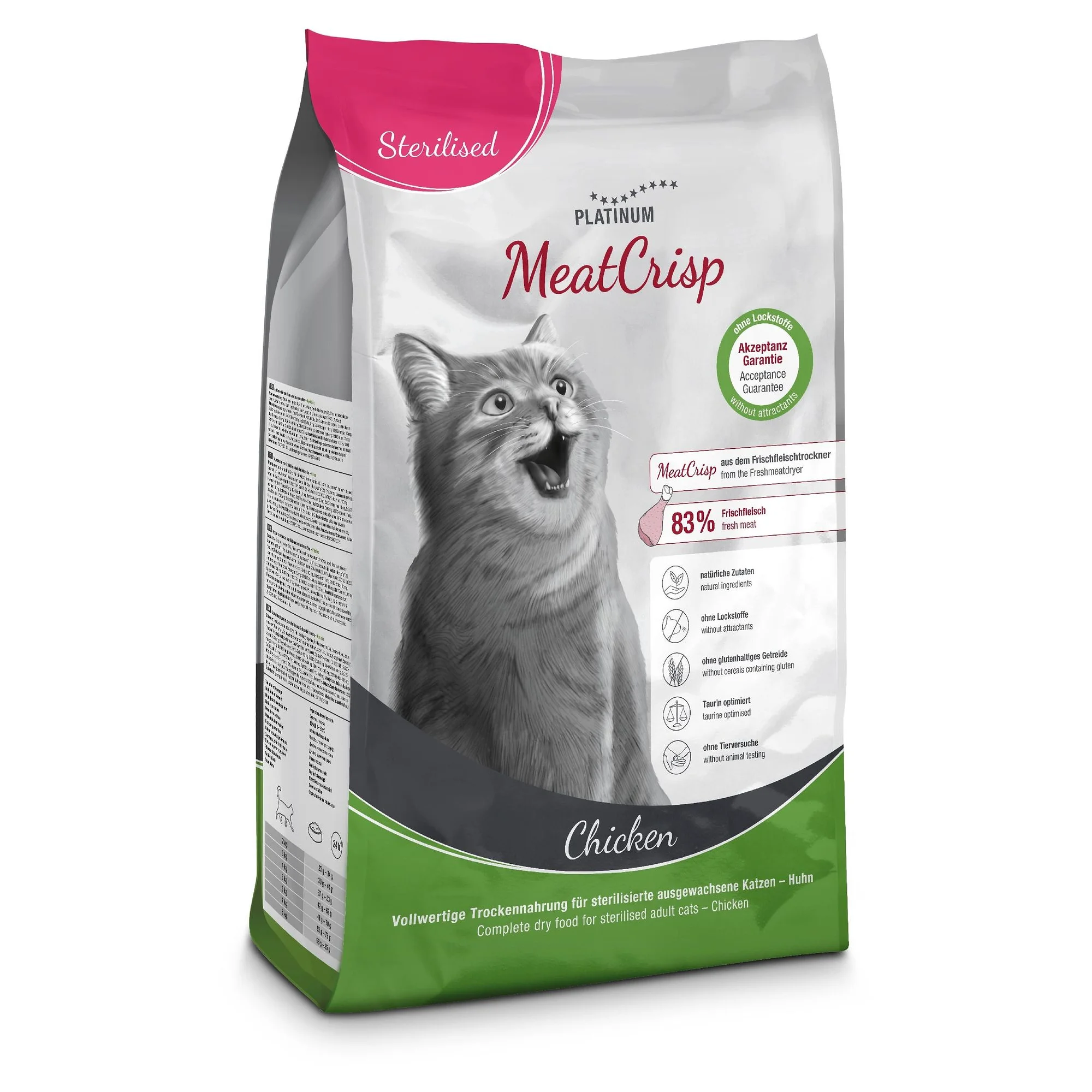 Platinum MeatCrisp Tavuk Kısırlaştırılmış Yetişkin Kedi Maması 1.5 KG — 1.6 kg — Görsel 2