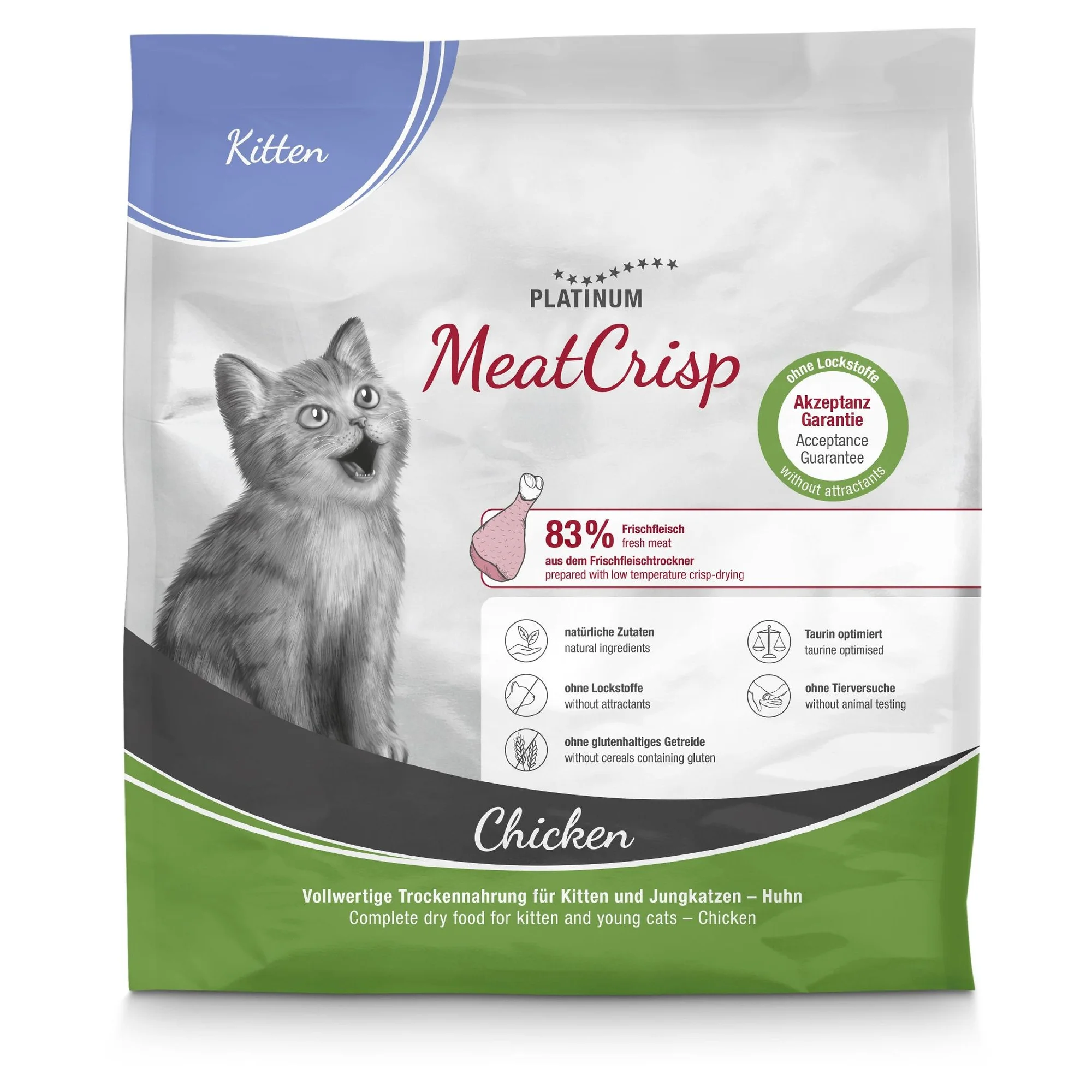Platinum MeatCrisp Tavuk Yavru Kedi Maması 400 G