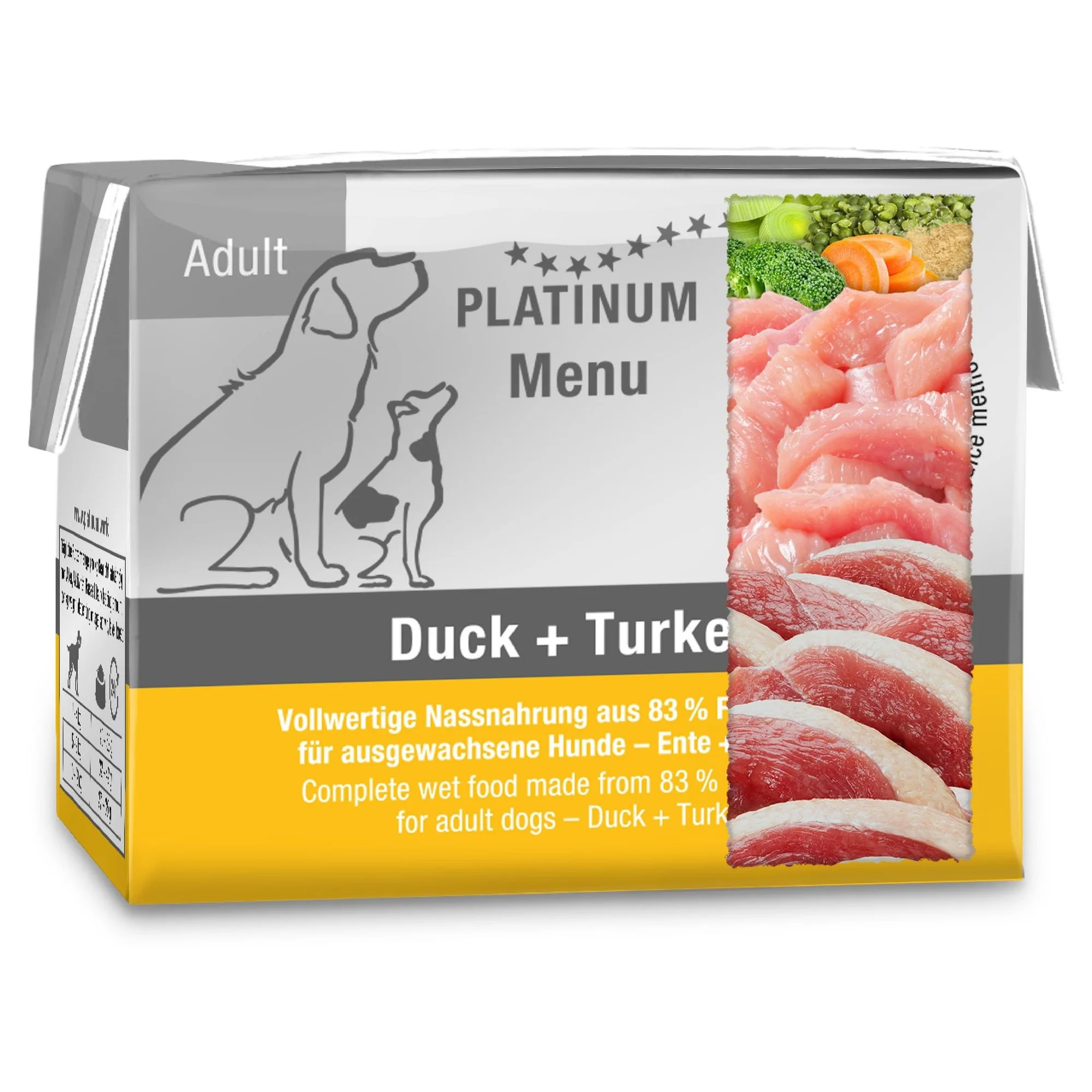 Platinum Ördek ve Hindi Yetişkin Köpek Yaş Mama 90 G — Normal, 130 g — Görsel 2