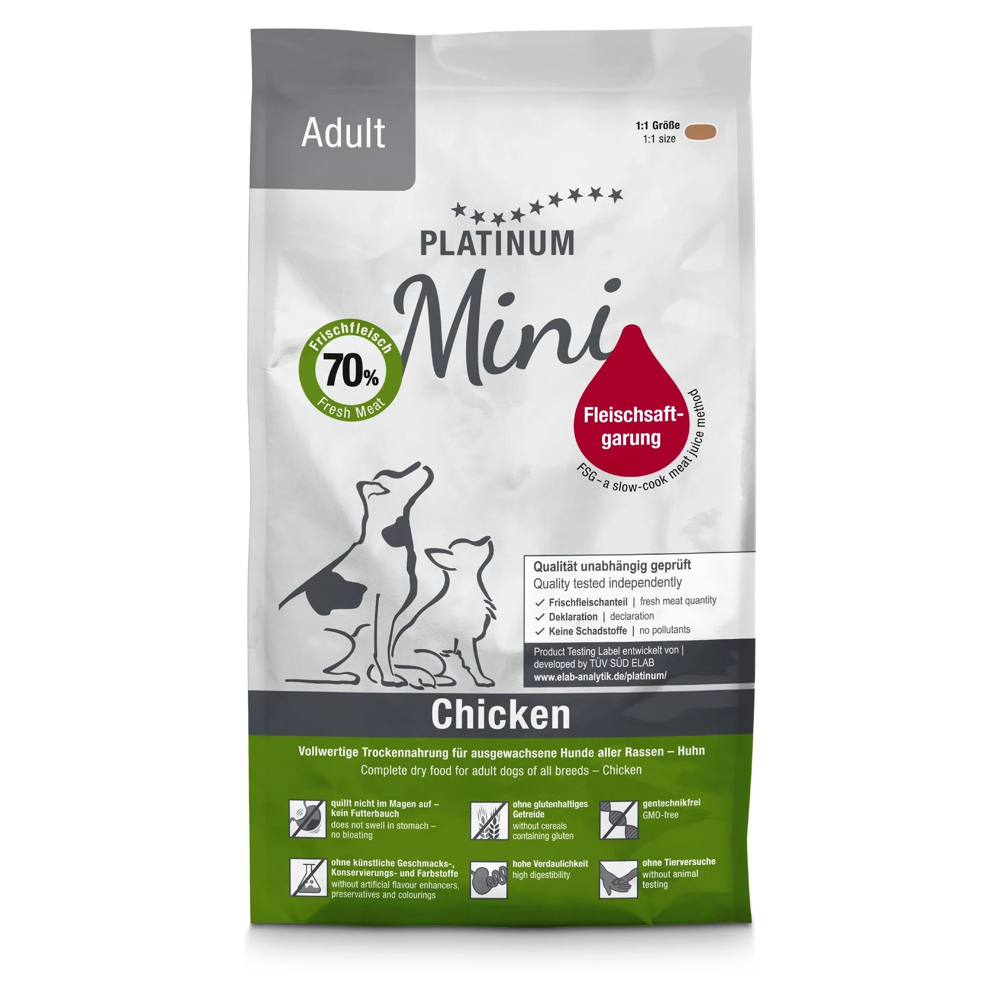 Platinum Mini Adult Tavuklu Yetişkin Köpek Maması 900 G