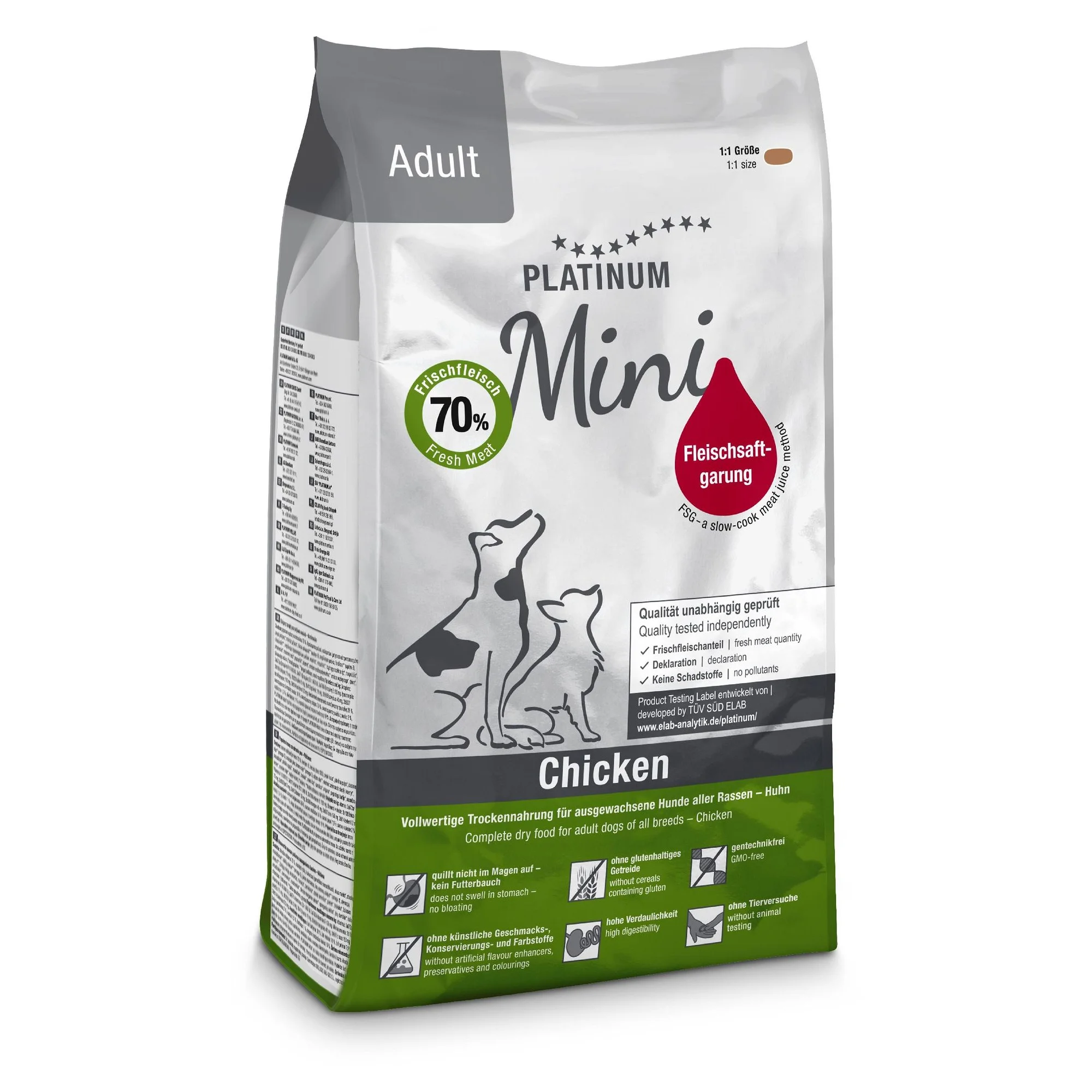 Platinum Mini Adult Tavuklu Yetişkin Köpek Maması 900 G — Normal, 975 g — Görsel 2
