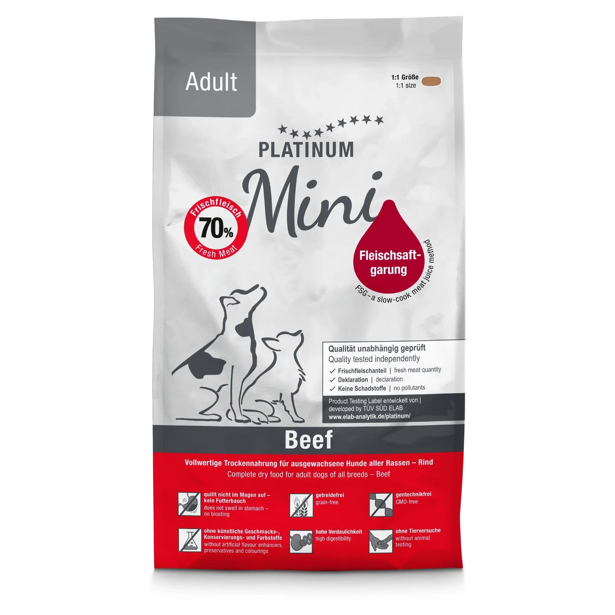 Platinum Mini Sığırlı Yetişkin Köpek Maması 900 G