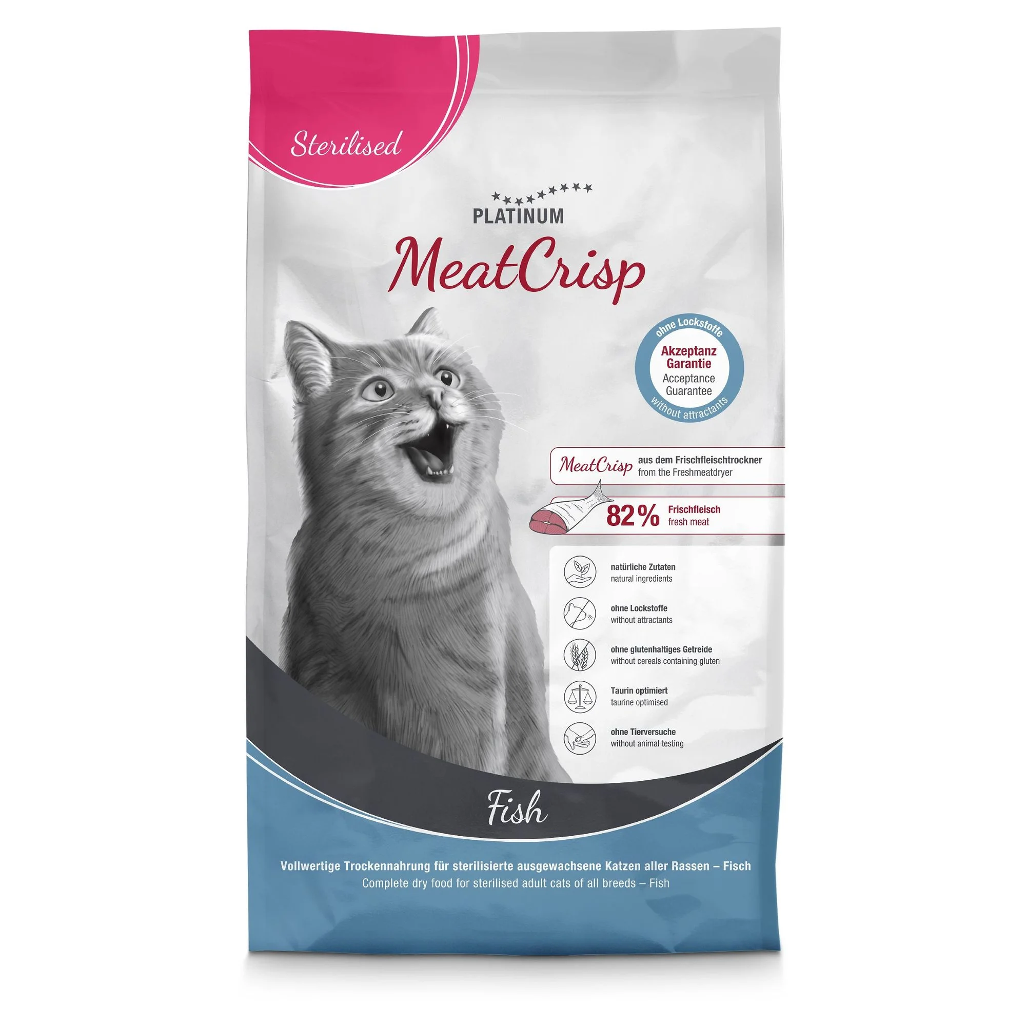 Platinum MeatCrisp Balıklı Kısırlaştırılmış Yetişkin Kedi Maması 1.5 KG