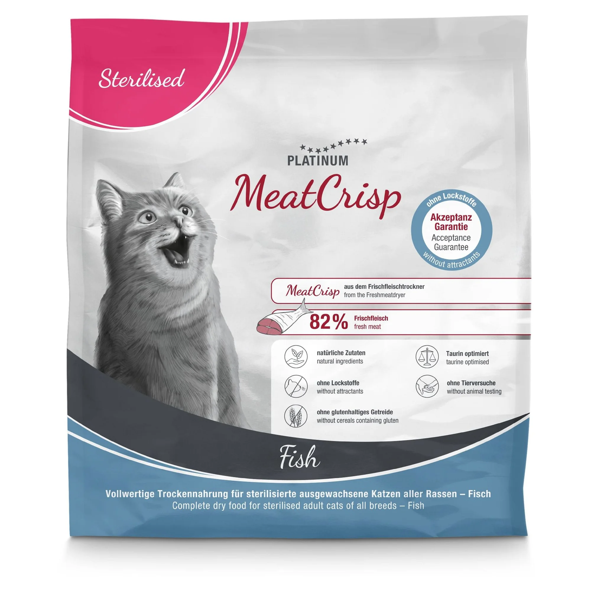 Platinum MeatCrisp Balıklı Kısırlaştırılmış Yetişkin Kedi Maması 400 G