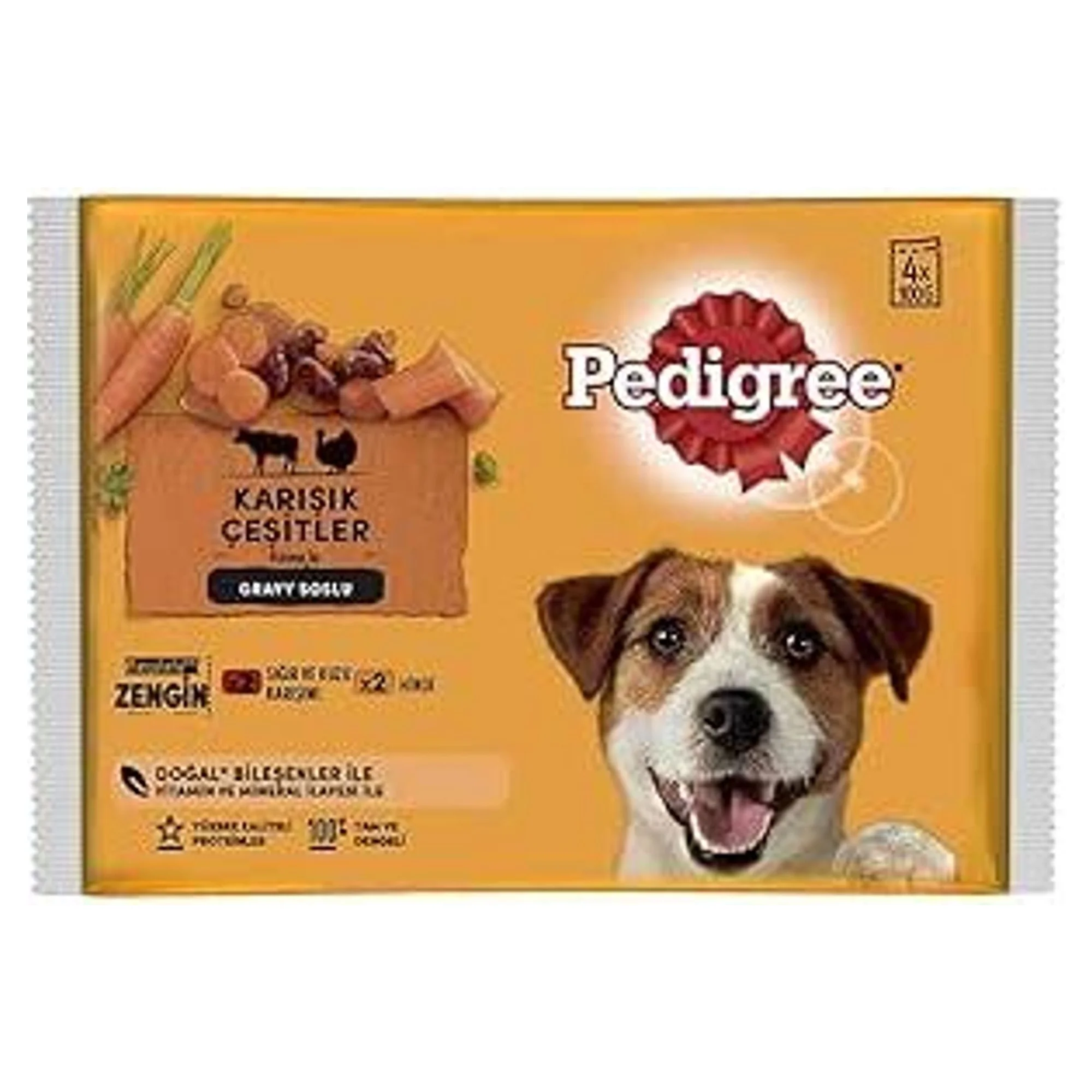 Pedigree Pedigree Sığır Etli Yetişkin Köpek Yaş Mama 100 G