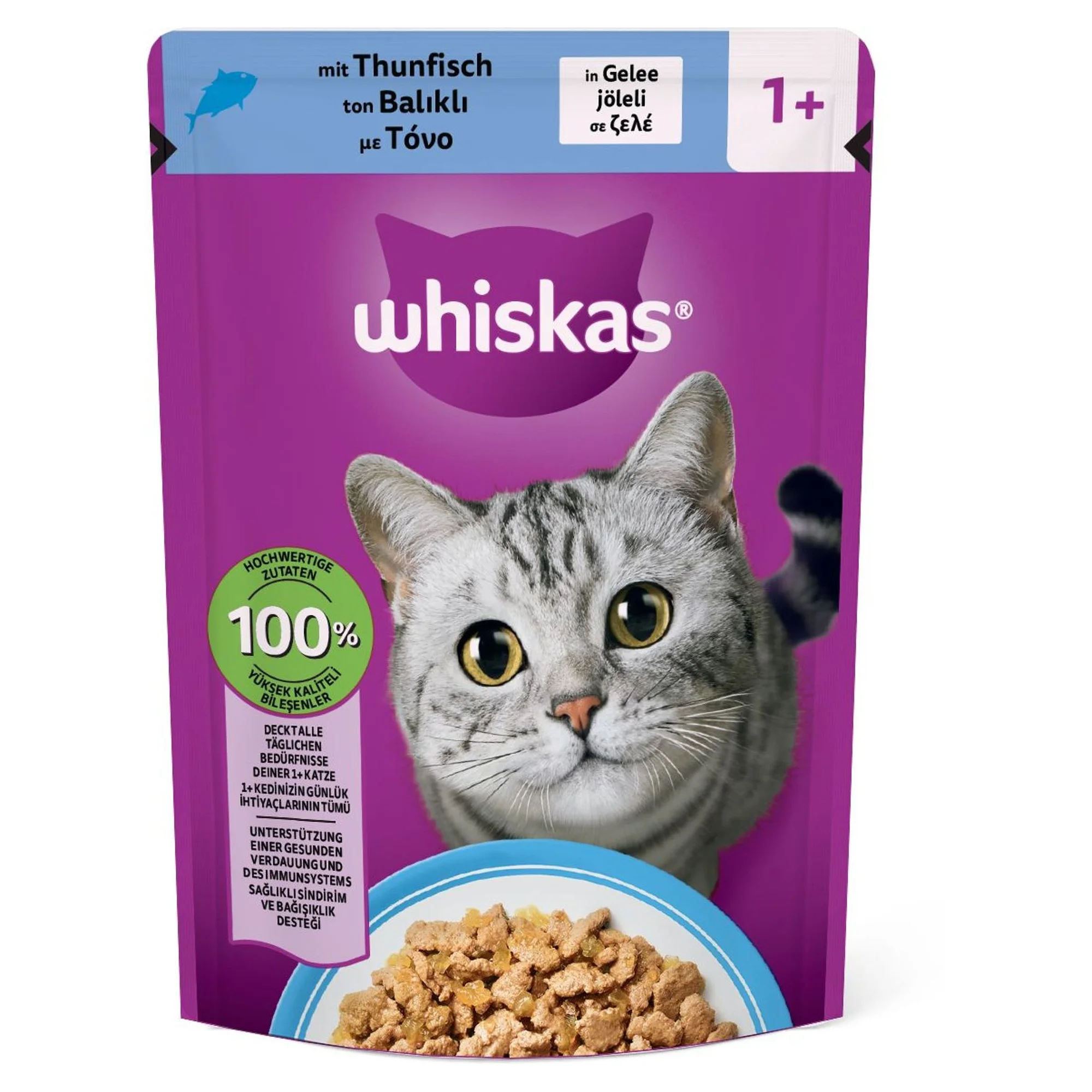 Whiskas Ton Balıklı Yetişkin Kedi Yaş Mama 85 G