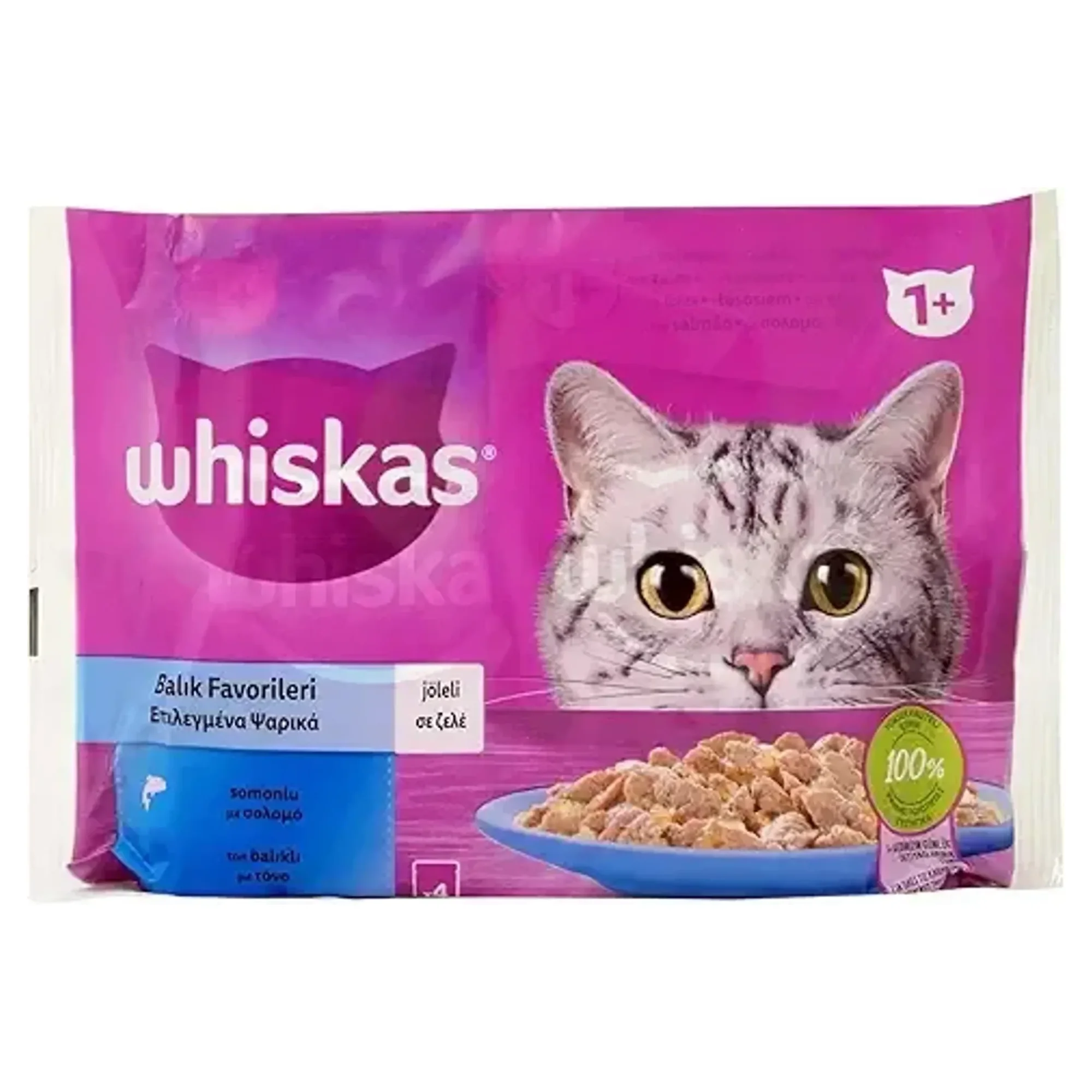 Whiskas Whiskas Pouch Balık Favorileri Yetişkin Kedi Konservesi 4x85G