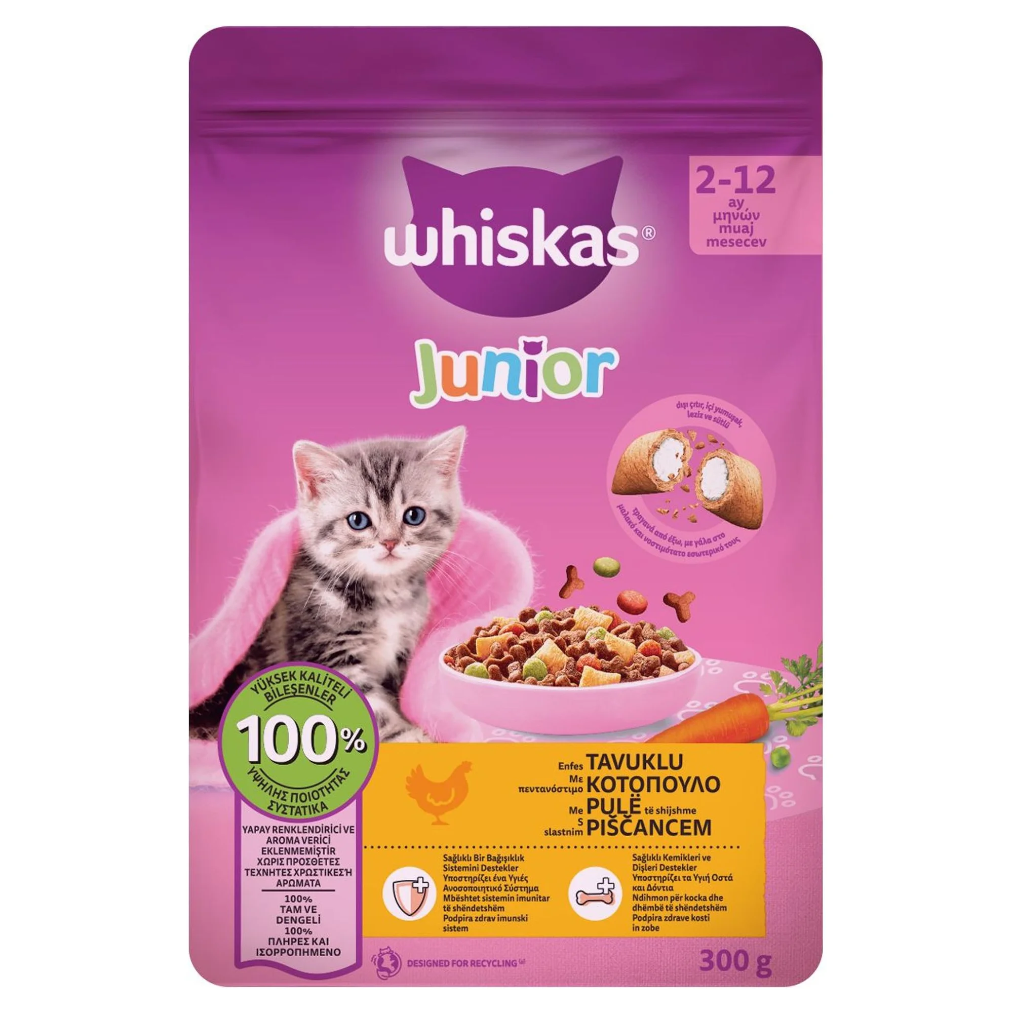 Whiskas Tavuklu Yavru Kedi Maması 300 G
