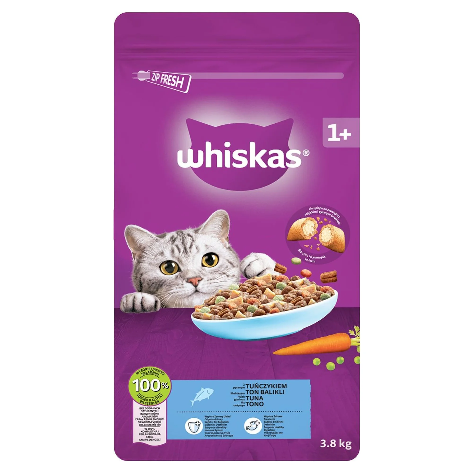 Whiskas Ton Balıklı Yetişkin Kedi Maması 3.8 KG