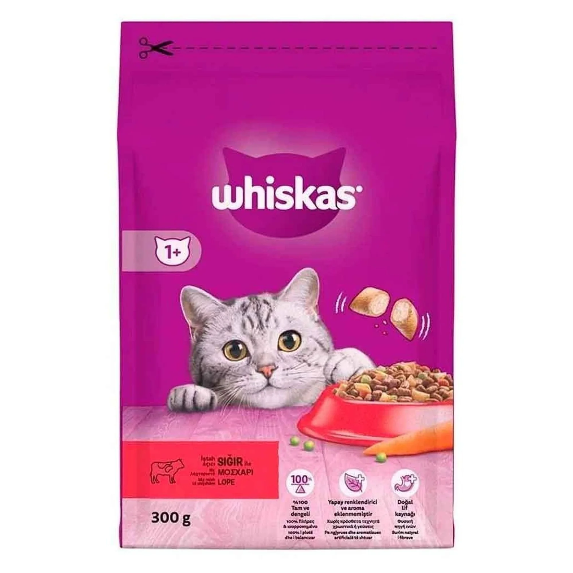 Whiskas Whiskas Sığırlı Yetişkin Kedi Maması 300 G