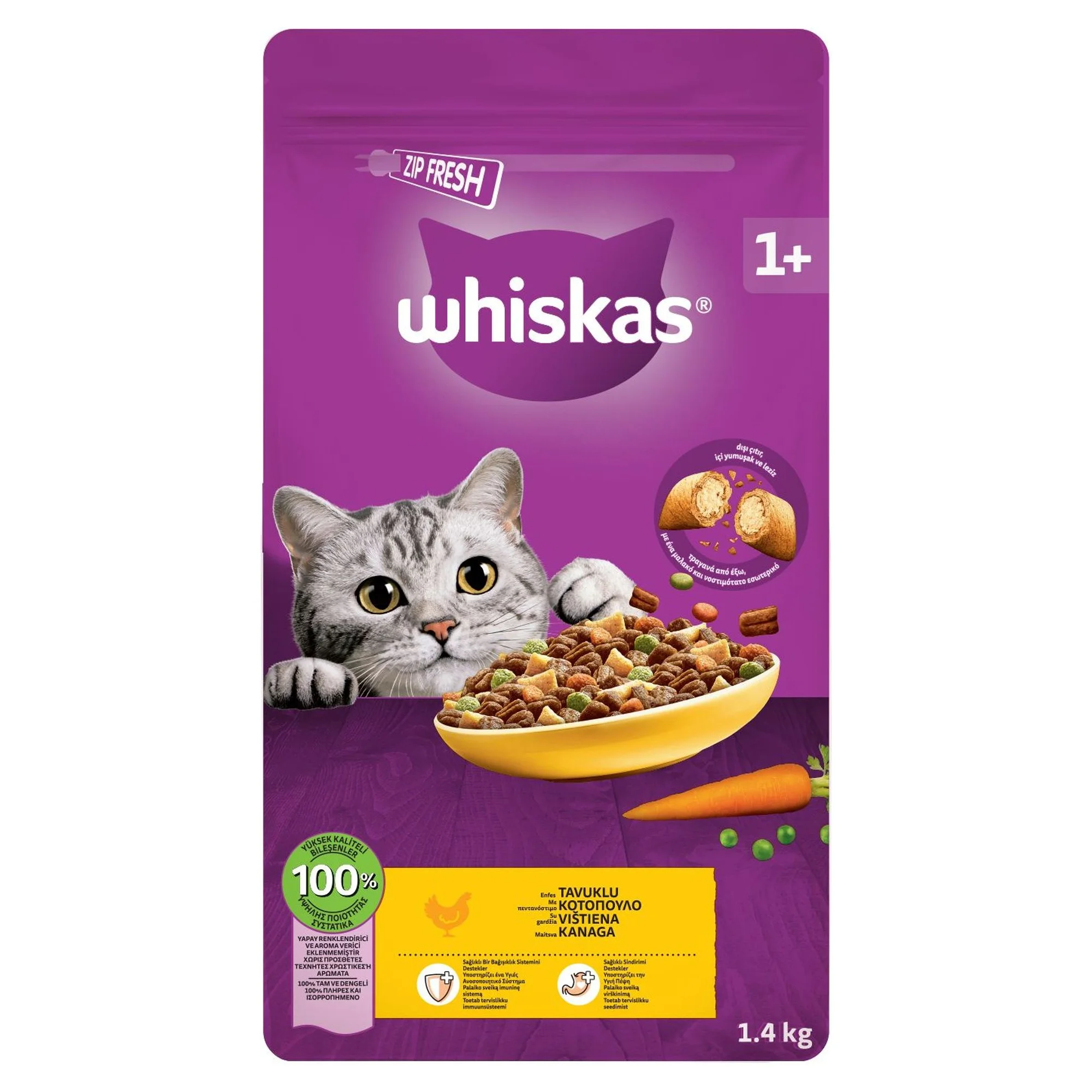 Whiskas Tavuklu Yetişkin Kedi Maması 1.4 KG