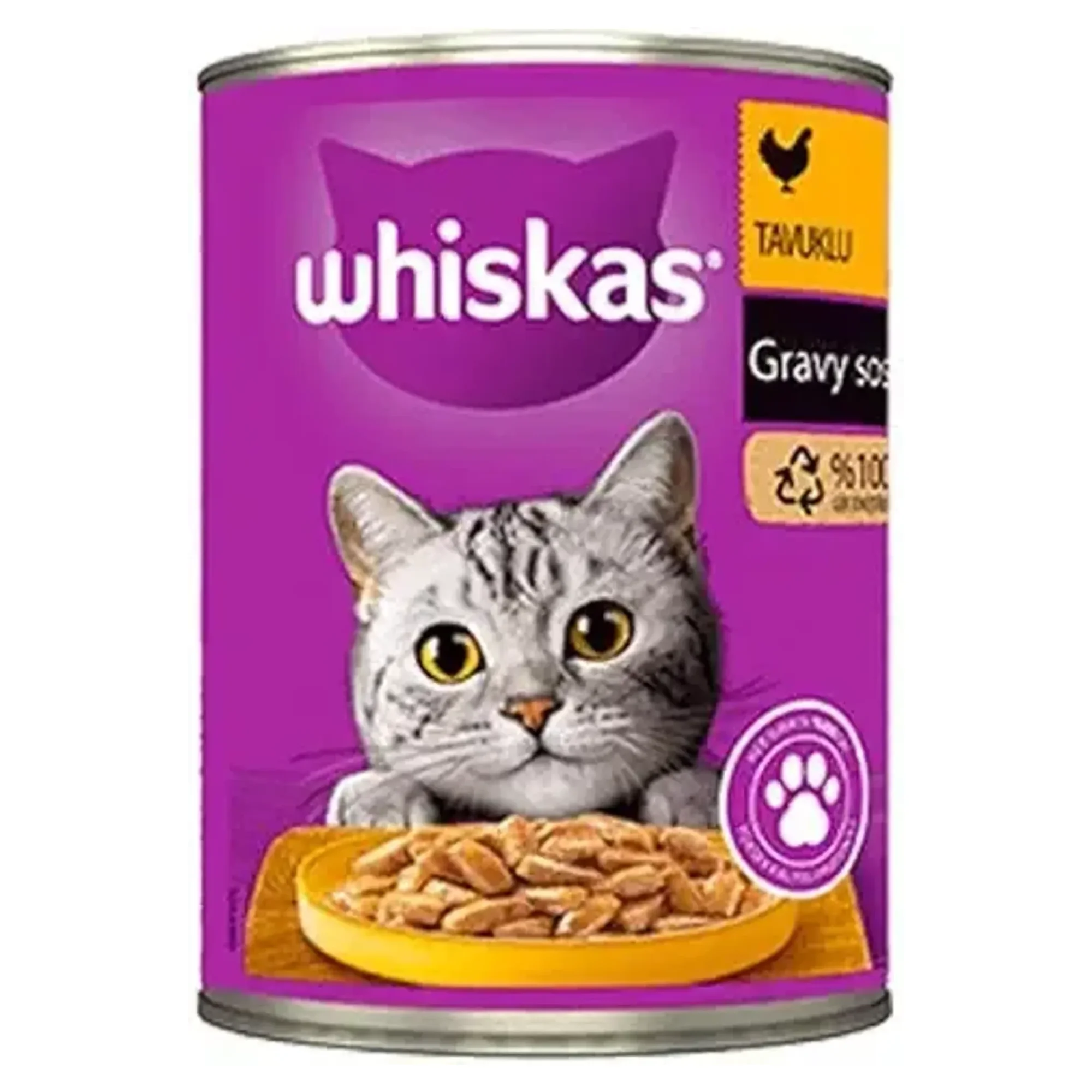 Whiskas Whiskas Tavuk ve Gravy Soslu Yetişkin Kedi Yaş Mama 400 G