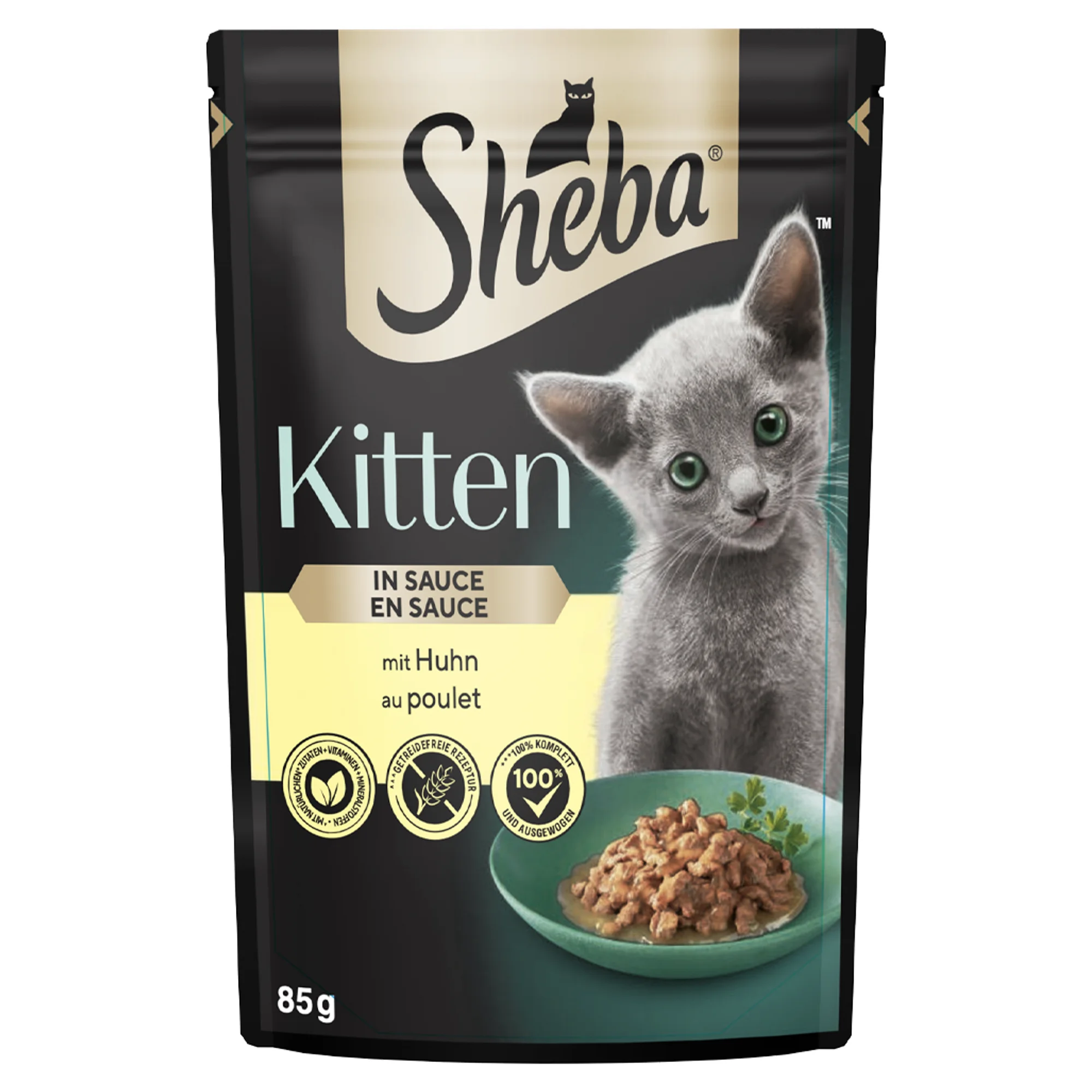 Sheba Tavuklu Yavru Kedi Yaş Mama 85 G