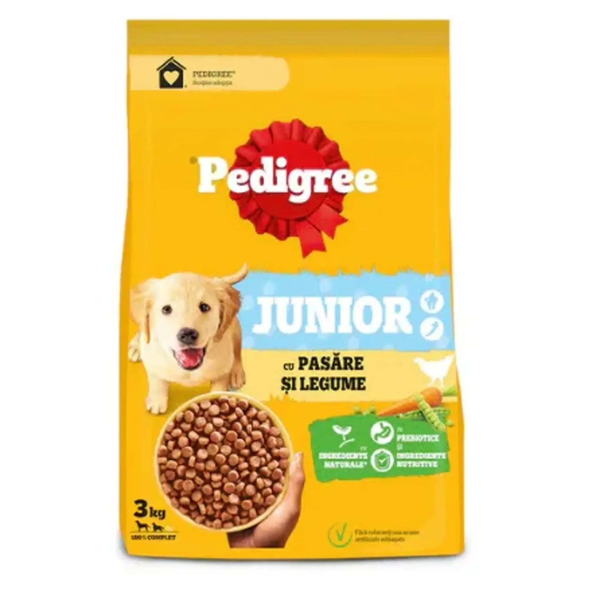 Pedigree Pedigree Kümes Hayvanları ve Sebzeli Yavru Köpek Maması 3 KG