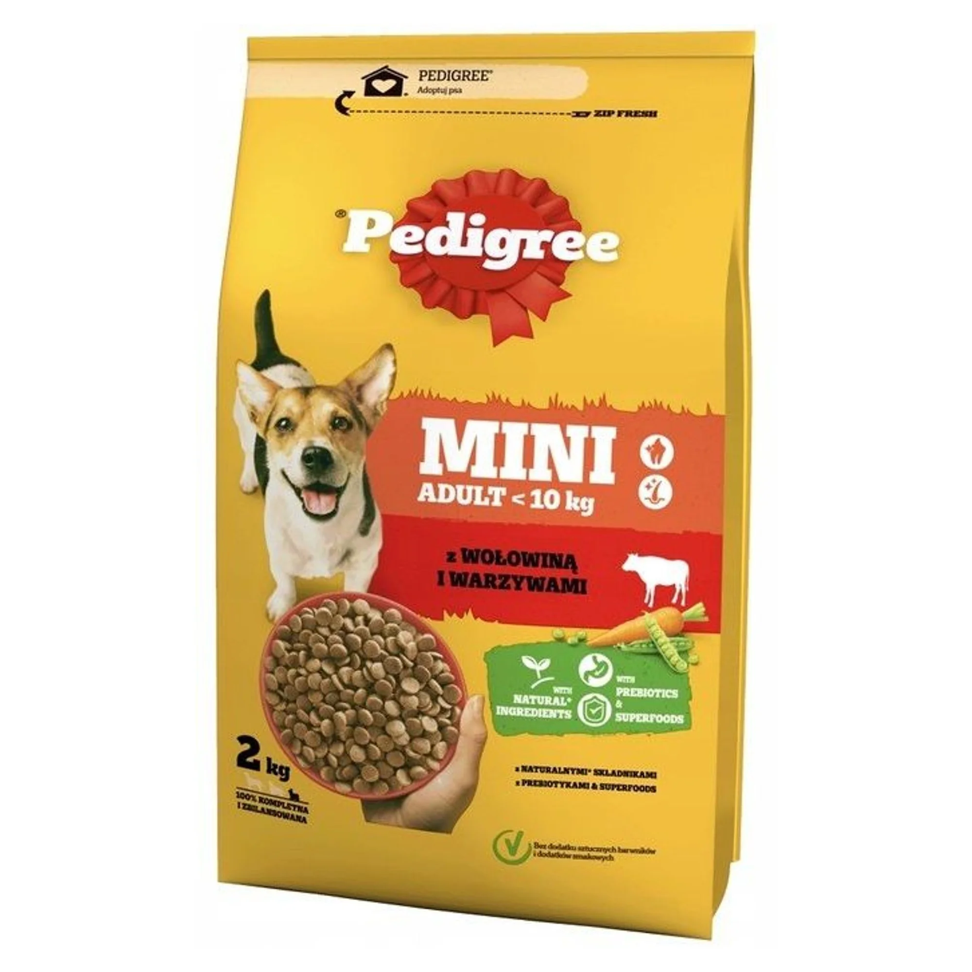 Pedigree Pedigree Küçük Irk Sığır Eti ve Sebzeli Yetişkin Köpek Maması 2 KG